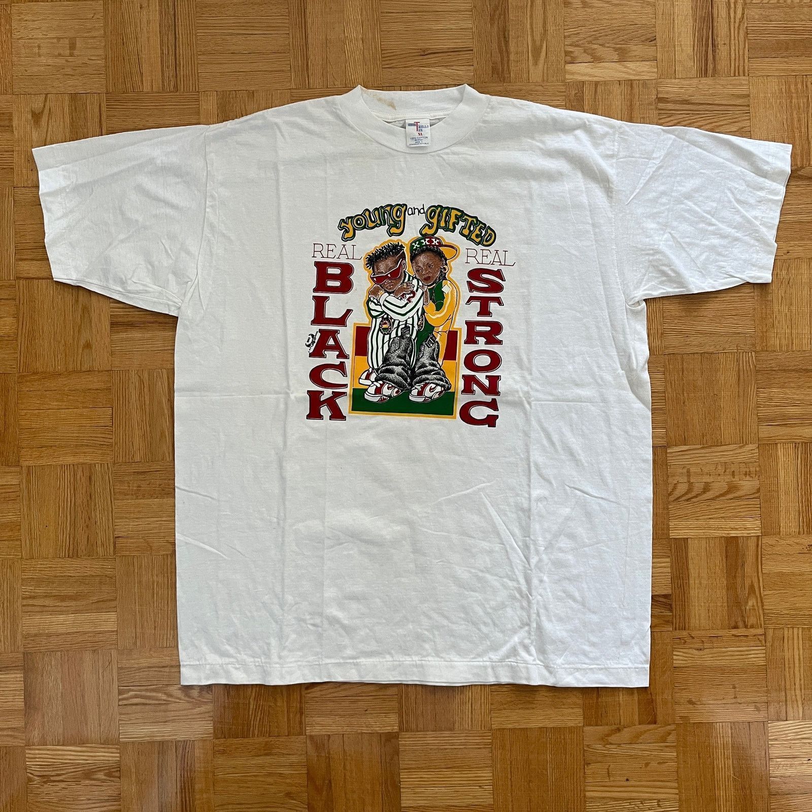 Vintage Vintage Young & Gifted Real Black Real Strong Short Hill Tee Size US XL / EU 56 / 4 - 1 Thumbnail