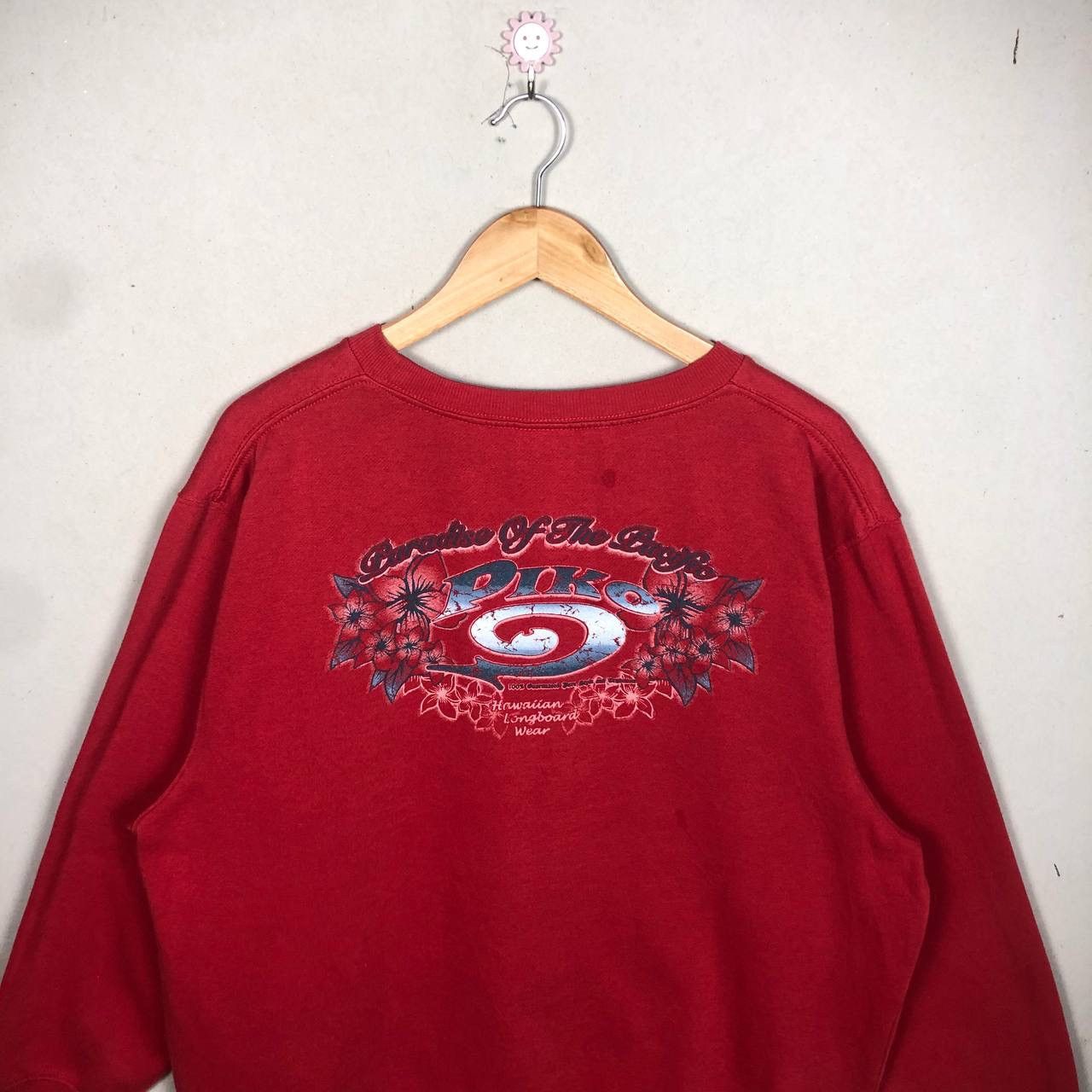 Quicksilver Vintage 90s PIKO Hawaii Sweatshirt Spell Out Surfing Size US XXL / EU 58 / 5 - 3 Thumbnail