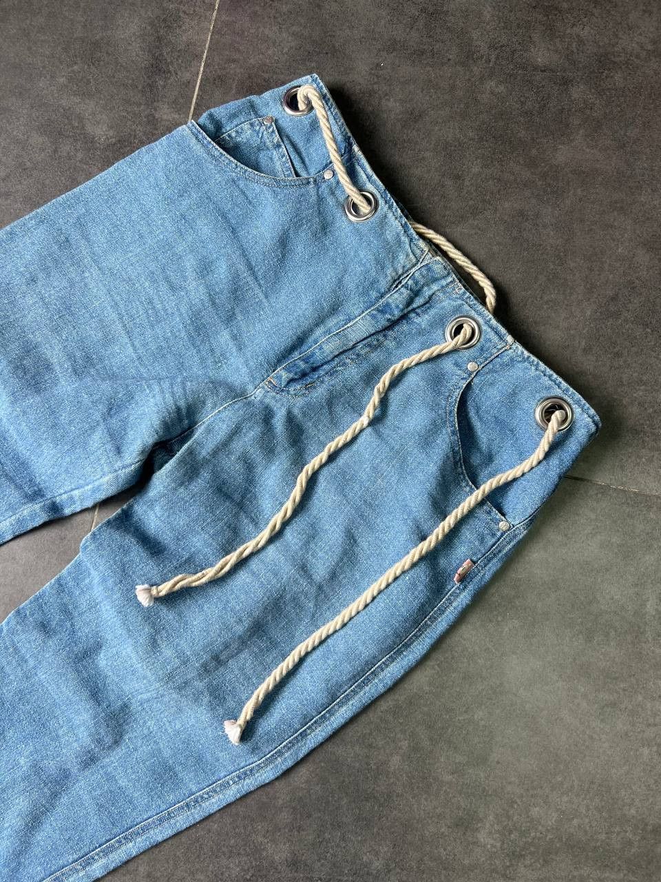 Jean Paul Gaultier Vintage Jean Paul Gaultier denim trompe l'oeil linen pants Size US 34 / EU 50 - 5 Thumbnail