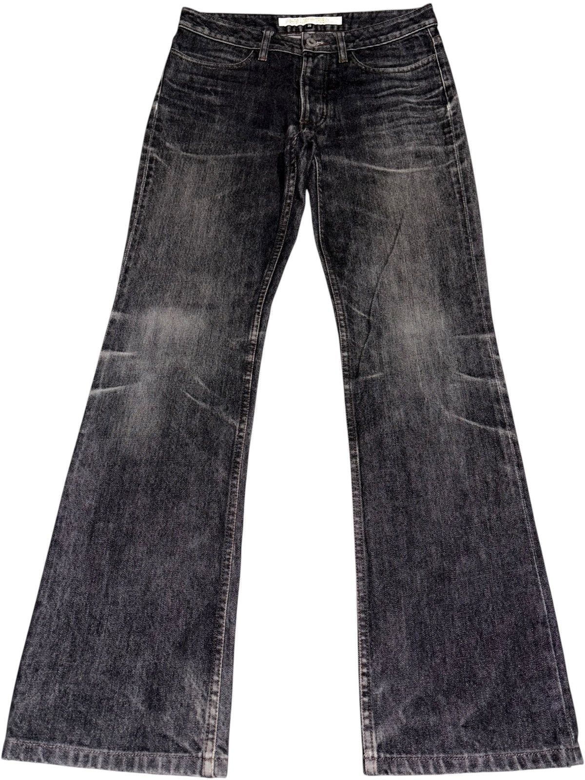 If Six Was Nine 29 2000s Van Winkle Boot flare Jeans Archive whiskered Denim Size US 29 - 1 Thumbnail