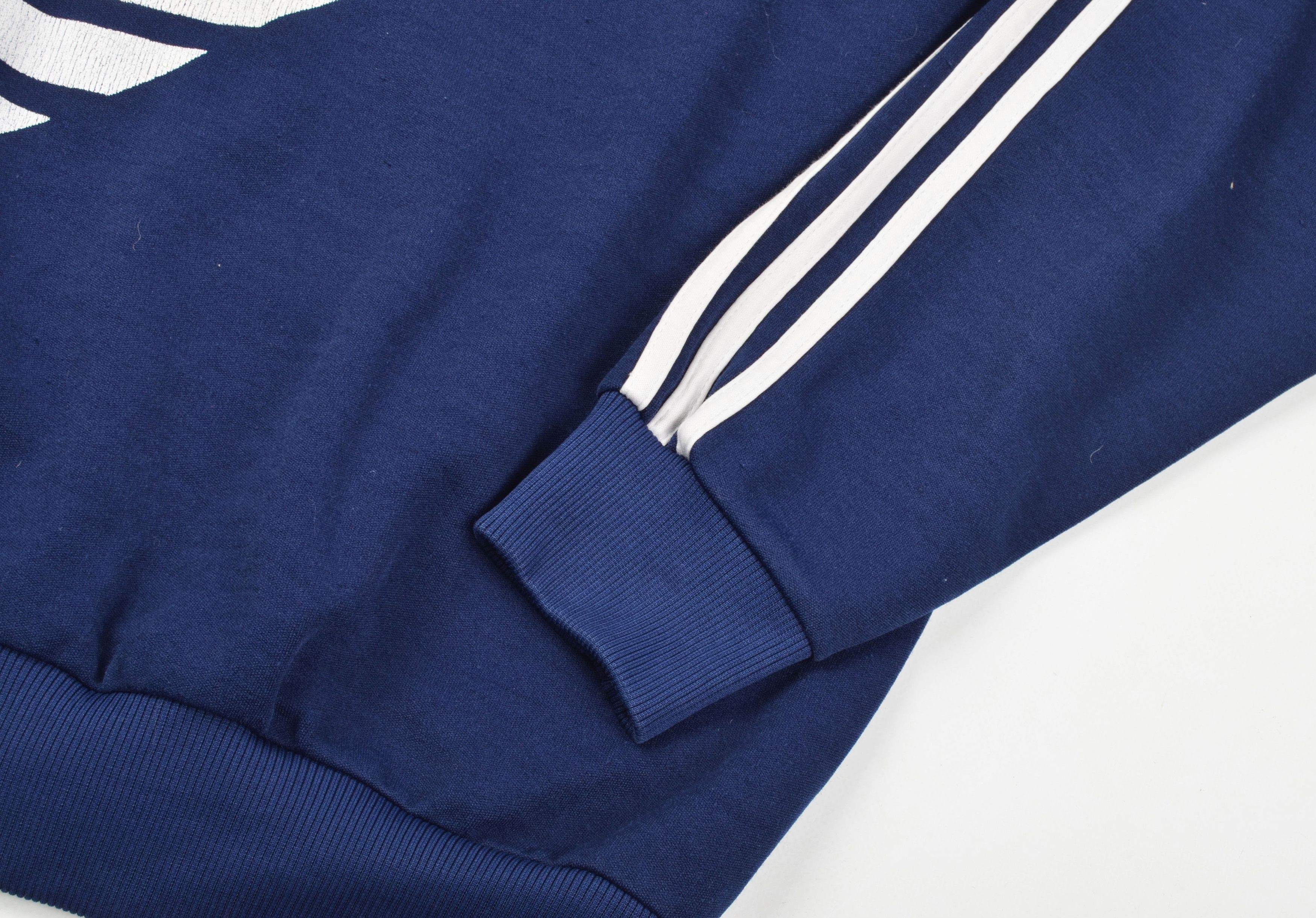 Adidas Vintage Adidas 80's Trefoil Blue Crewneck Baggy Sweatshirt Size US M / EU 48-50 / 2 - 4 Thumbnail