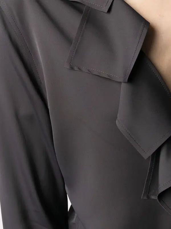 Bottega Veneta o1y0725 Solid Color Shirt in Black Size S / US 4 / IT 40 - 2 Thumbnail