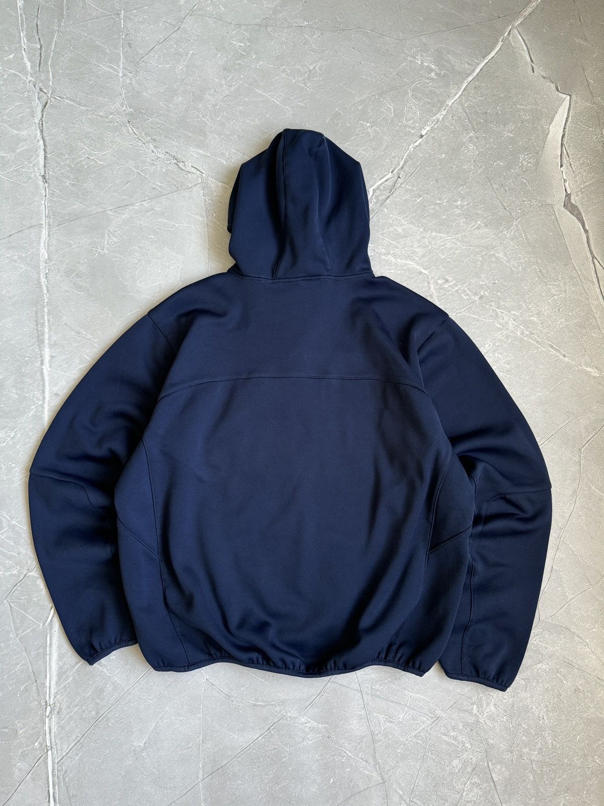 Nike Vintage 00s Nike Ninja Hoodie 1/2 Zip Navy Small Swoosh Y2k Size US M / EU 48-50 / 2 - 2 Thumbnail