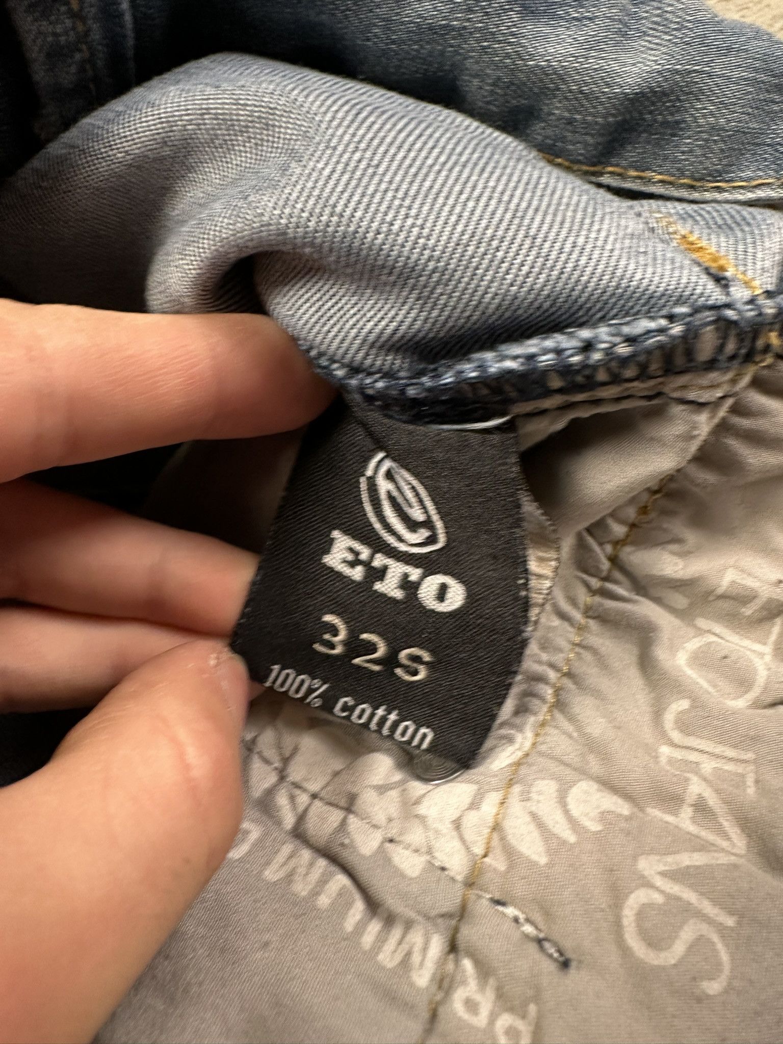 Japanese Brand Vintage Y2k Eto Japanese Faded Straight Jeans Pants Size US 32 / EU 48 - 10 Thumbnail
