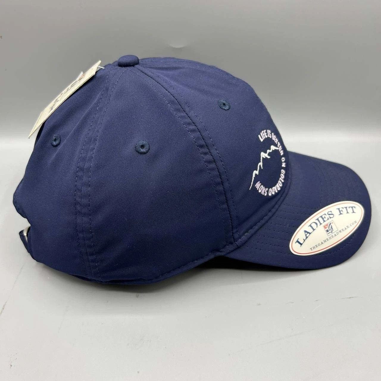The Game Life is Better on Colorado Snow Hat Women Blue Strap Back Size ONE SIZE - 5 Thumbnail