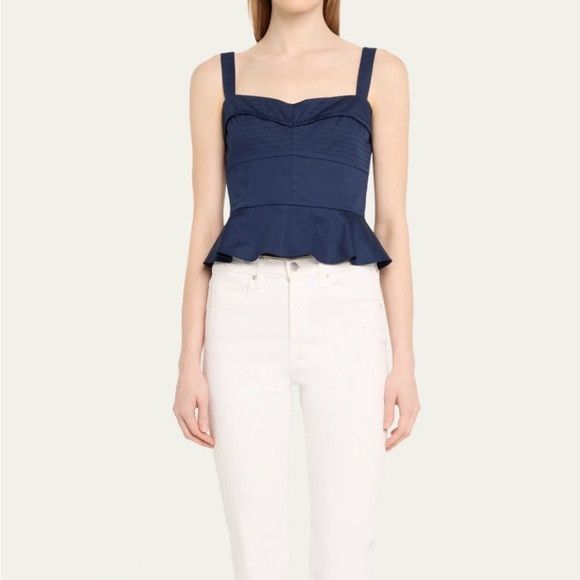 Veronica Beard Veronica Beard Navy Blue Crop Top Size XL / US 12-14 / IT 48-50 - 6 Thumbnail