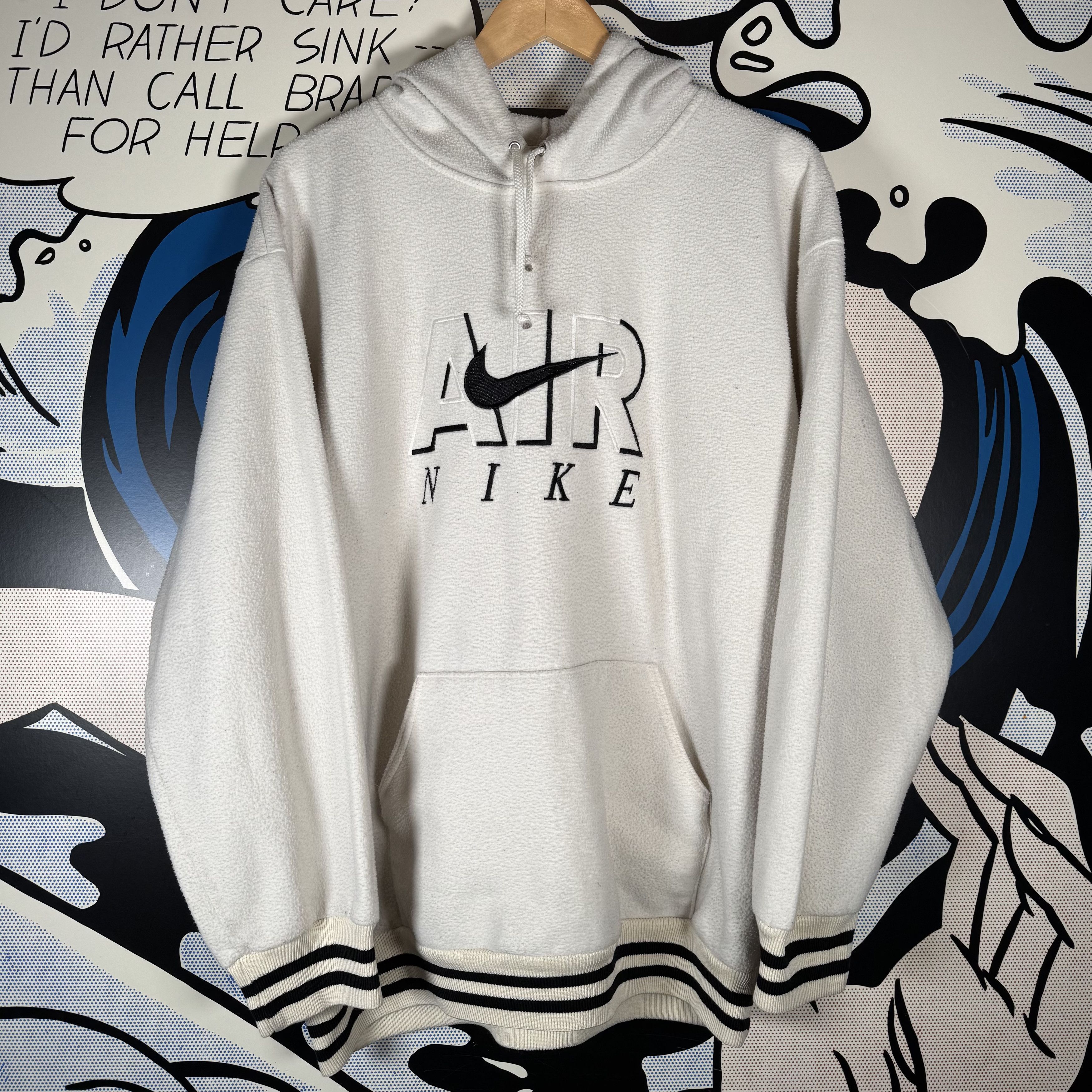 Vintage Vintage Bootleg Nike Fleece Hoodie Size US L / EU 52-54 / 3 - 1 Thumbnail