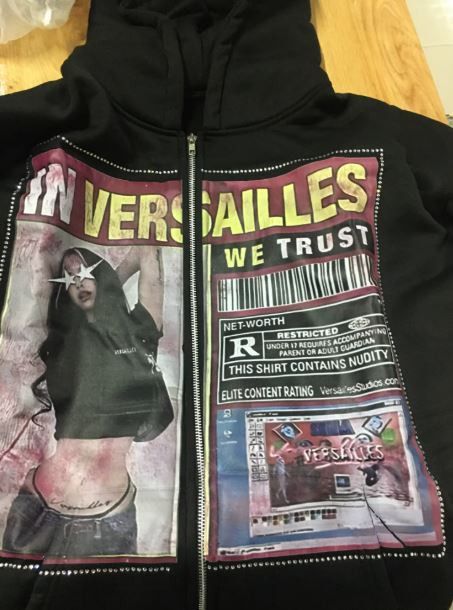 Other Black Retro Fashion Printed Pattern Hoodie Size US S / EU 44-46 / 1 - 2 Thumbnail