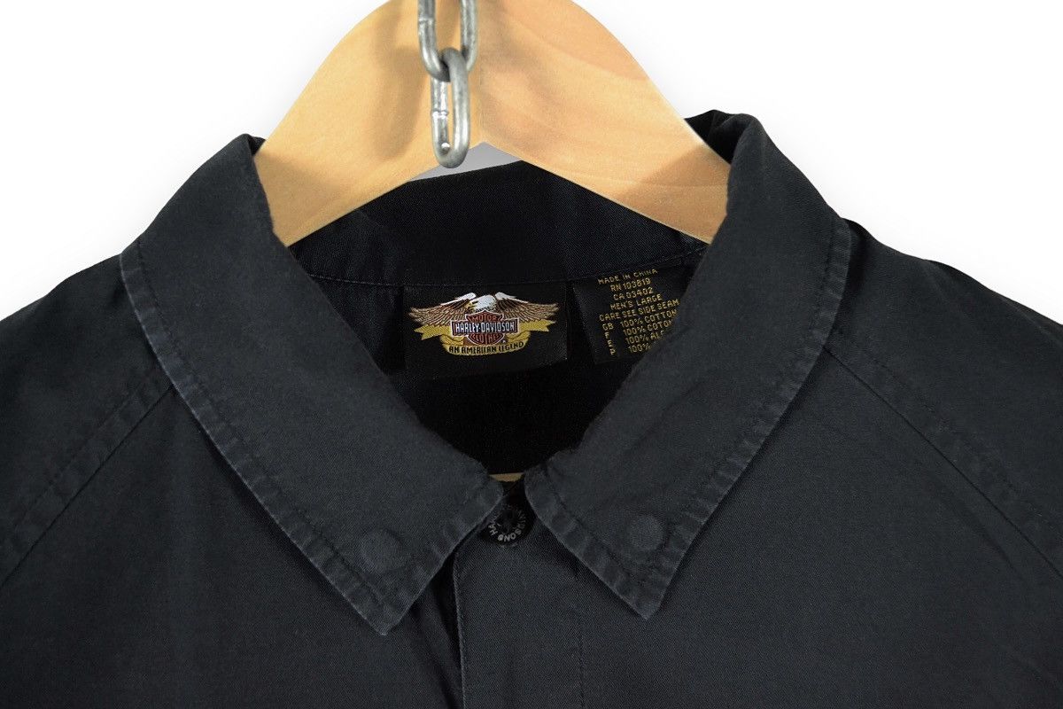 Harley Davidson Y2K Vintage Harley Davidson Big Logo Zip Pocket Racing Shirt Size US L / EU 52-54 / 3 - 9 Thumbnail
