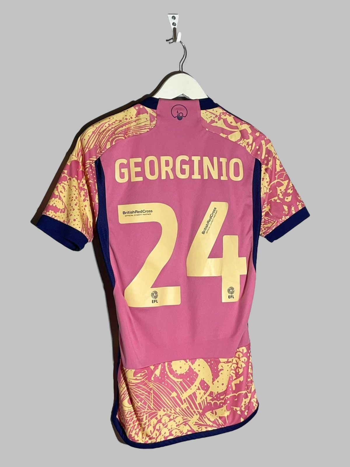 Adidas #24 Georginio Leeds United 2023/24 Third Football Shirt Size US XS / EU 42 / 0 - 9 Thumbnail