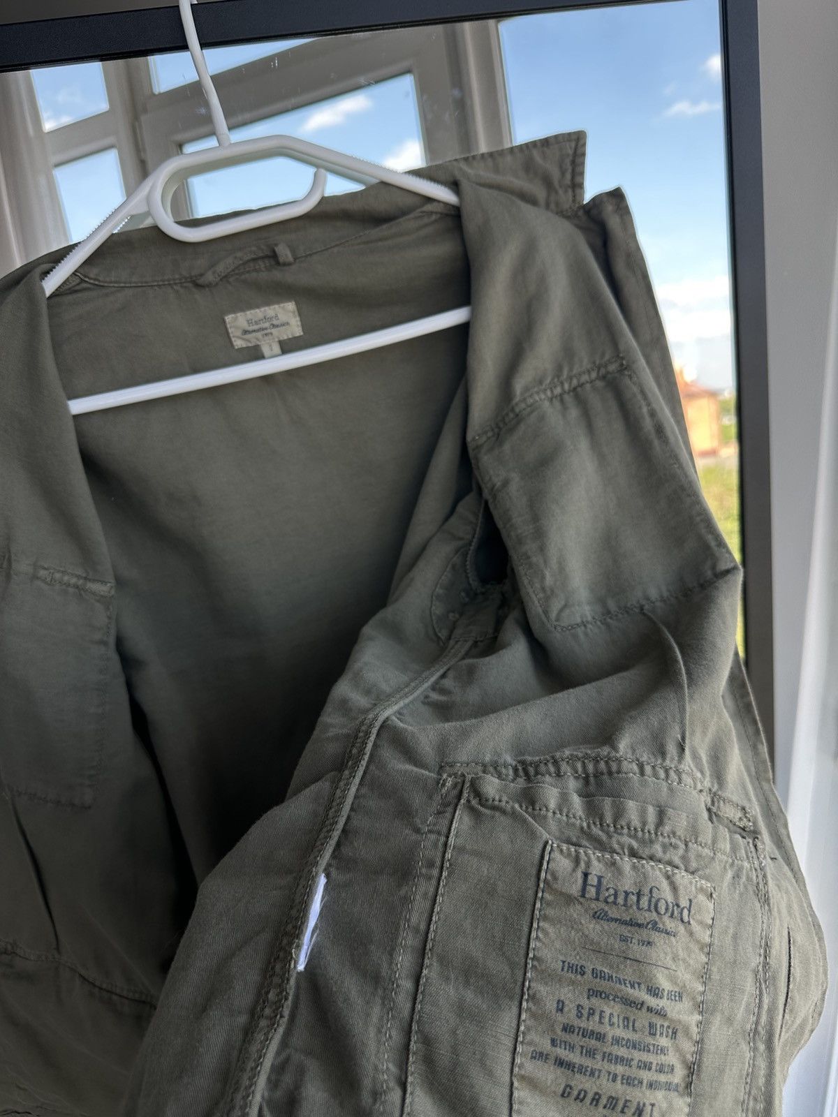 Hartford Hartford Utility Linen Khaki Military Men’s Jacket Sz M Size US M / EU 48-50 / 2 - 14 Thumbnail