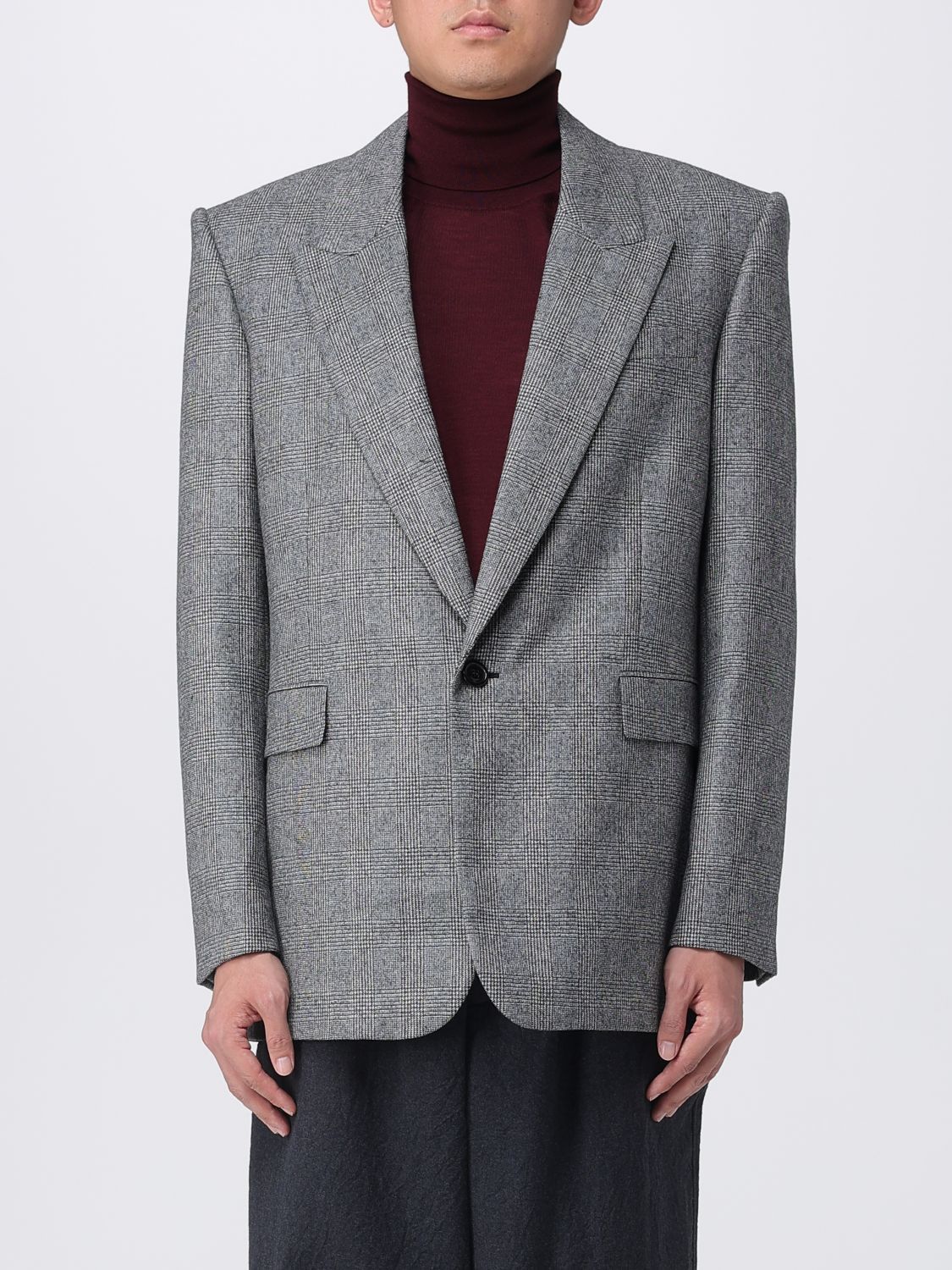 Saint Laurent Paris Saint Laurent Jacket Men Grey Size US XL / EU 56 / 4 - 1 Thumbnail