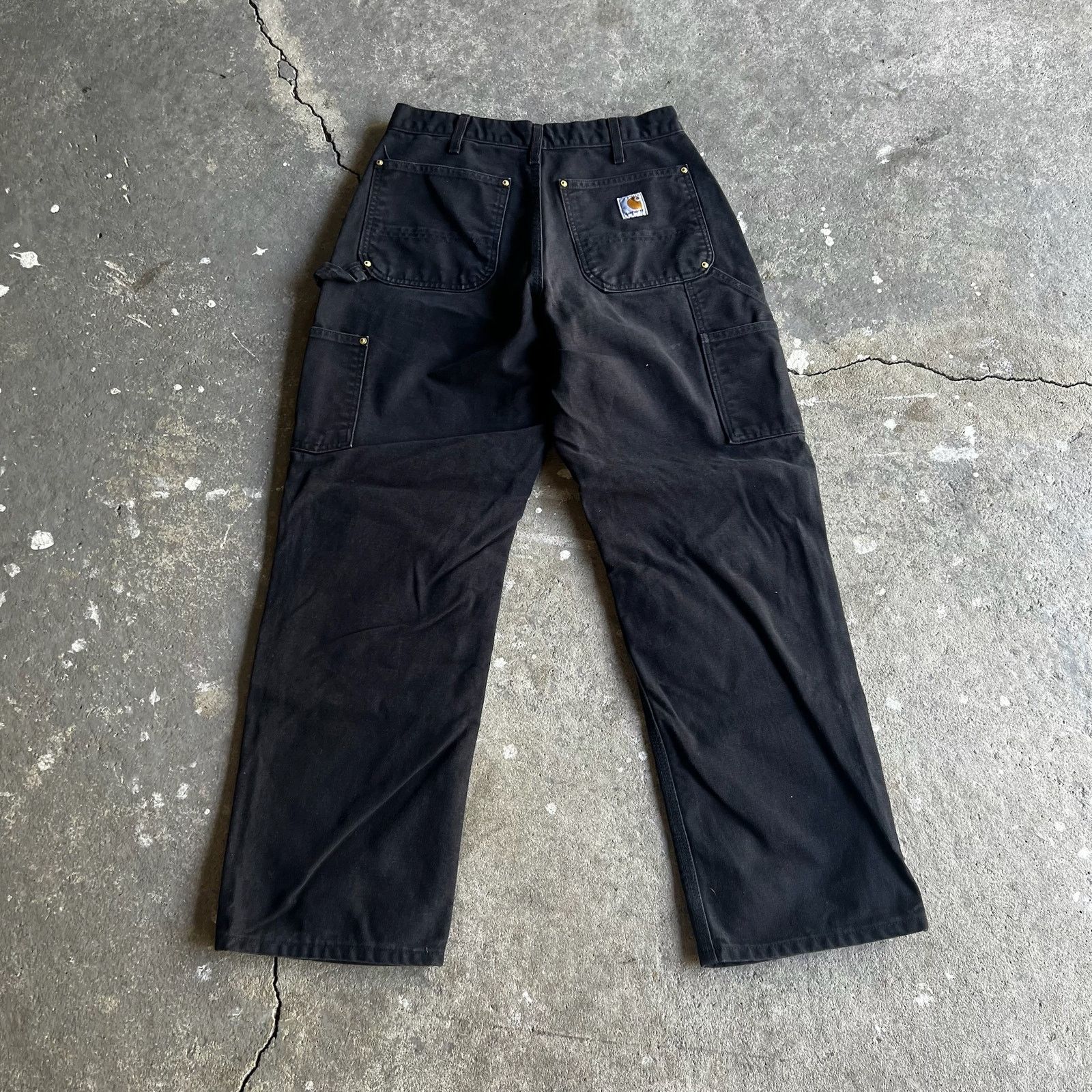 Carhartt × Vintage Carhartt black double knee work wear carpenter pants Size US 29 - 4 Thumbnail