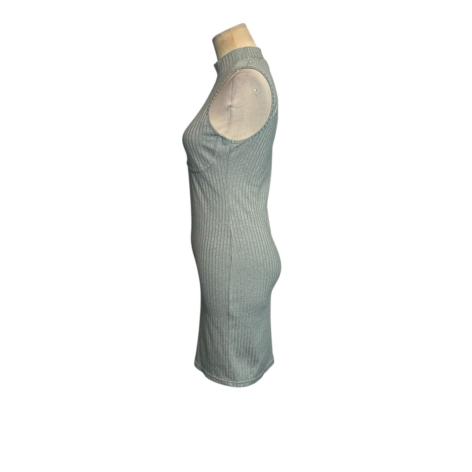 Forever 21 Forever 21 gray ribbed sleeveless bodycon dress size Small Size S / US 4 / IT 40 - 9 Thumbnail