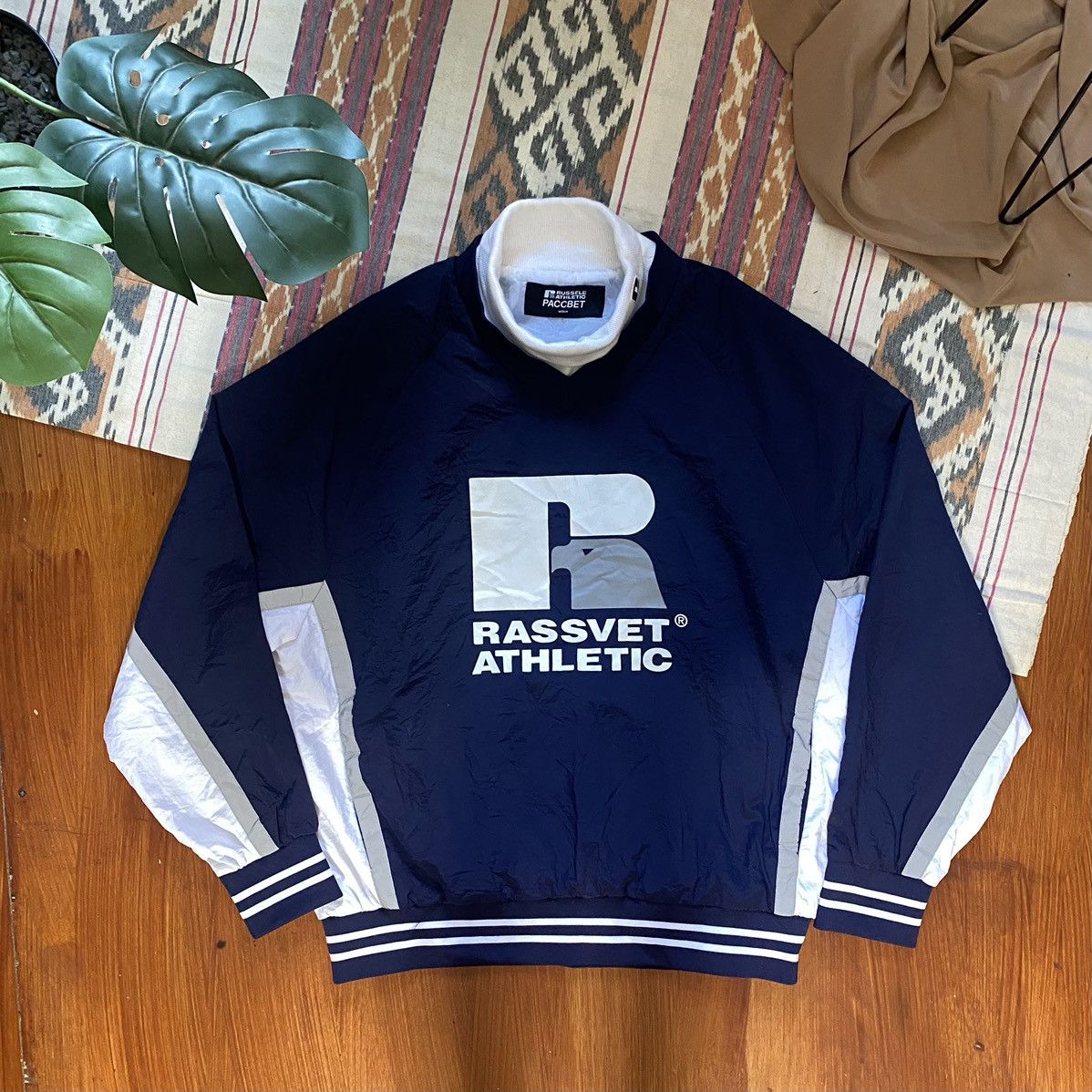 image of Gosha Rubchinskiy x Hypebeast Paccbet X Russel Athletics Ss19 in Navy, Men's (Size Medium)