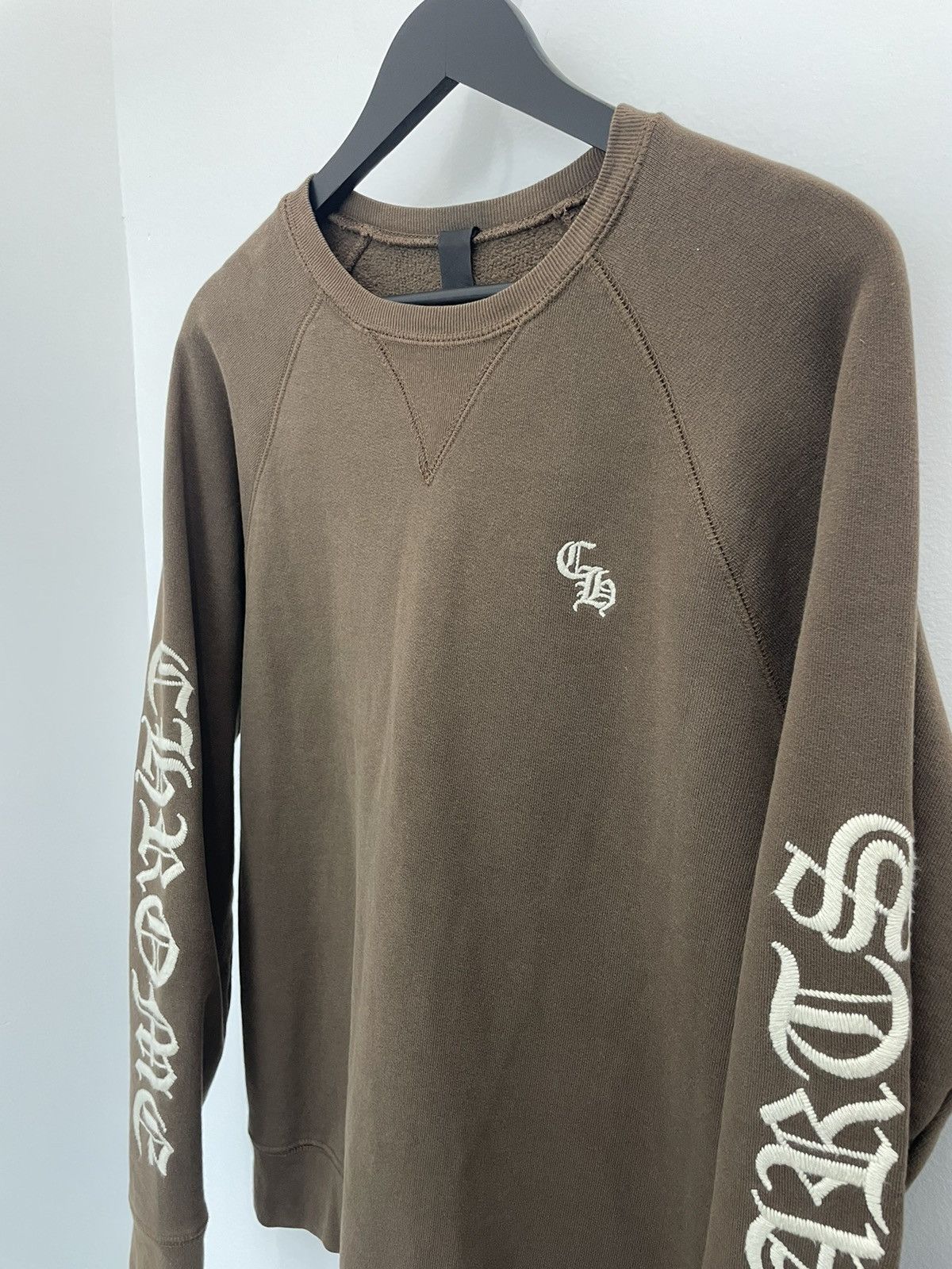 Chrome Hearts Chrome Hearts Slo Ride Crewneck Sweatshirt Brown Size US L / EU 52-54 / 3 - 2 Thumbnail