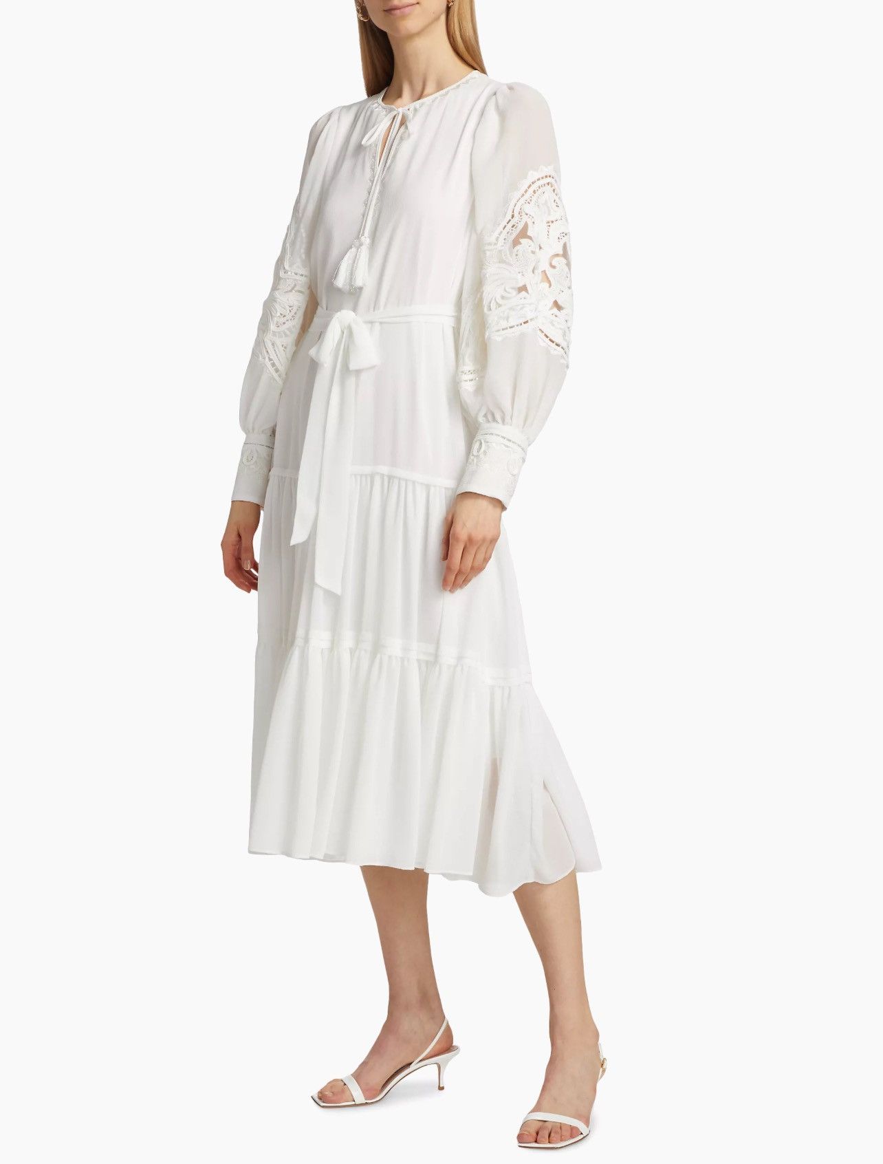 KOBI HALPERIN Kobi Halperin Mira Peasant Midi-Dress size XS Size XS / US 0-2 / IT 36-38 - 4 Thumbnail