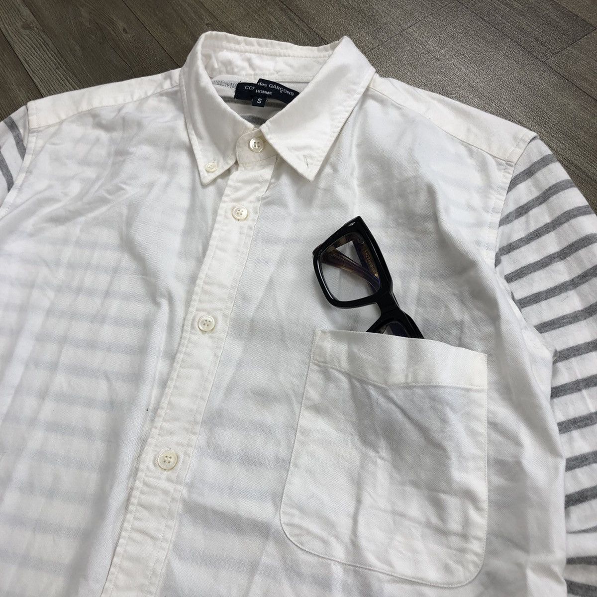Comme des Garcons Homme AW11 Comme des Garcons Homme CDG Striped Shirt Designer Size US S / EU 44-46 / 1 - 6 Thumbnail