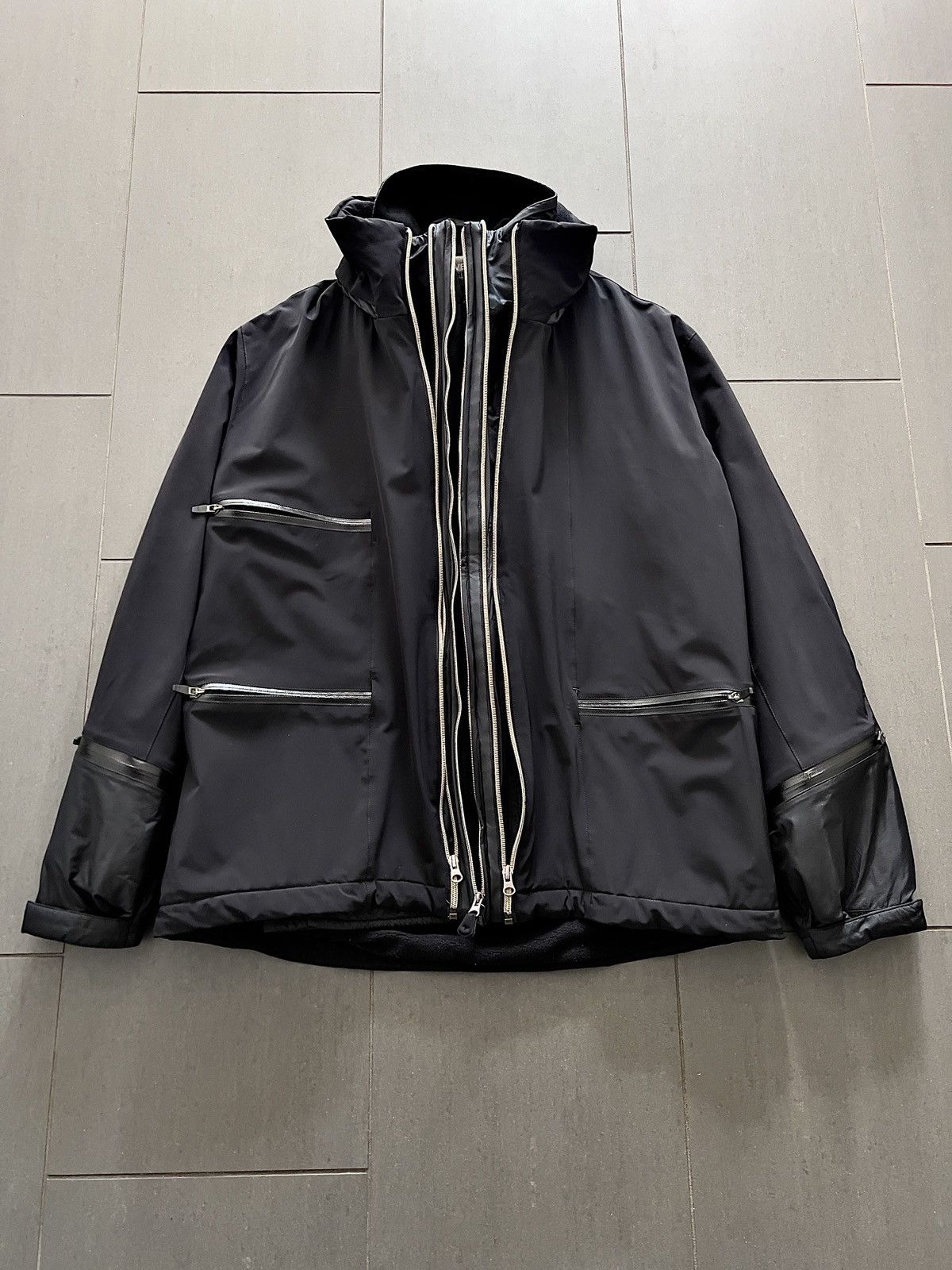 Marithe + Francois Girbaud Triple Zip Two in One Vest Bomber Jacket Size US XL / EU 56 / 4 - 1 Thumbnail