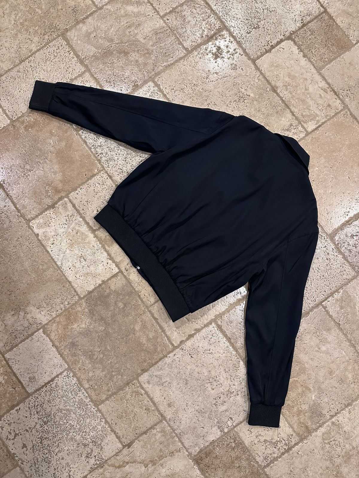 Celine Celine x Hedi Triomphe Logo Viscoe Navy Blouson Jacket Size US M / EU 48-50 / 2 - 8 Thumbnail