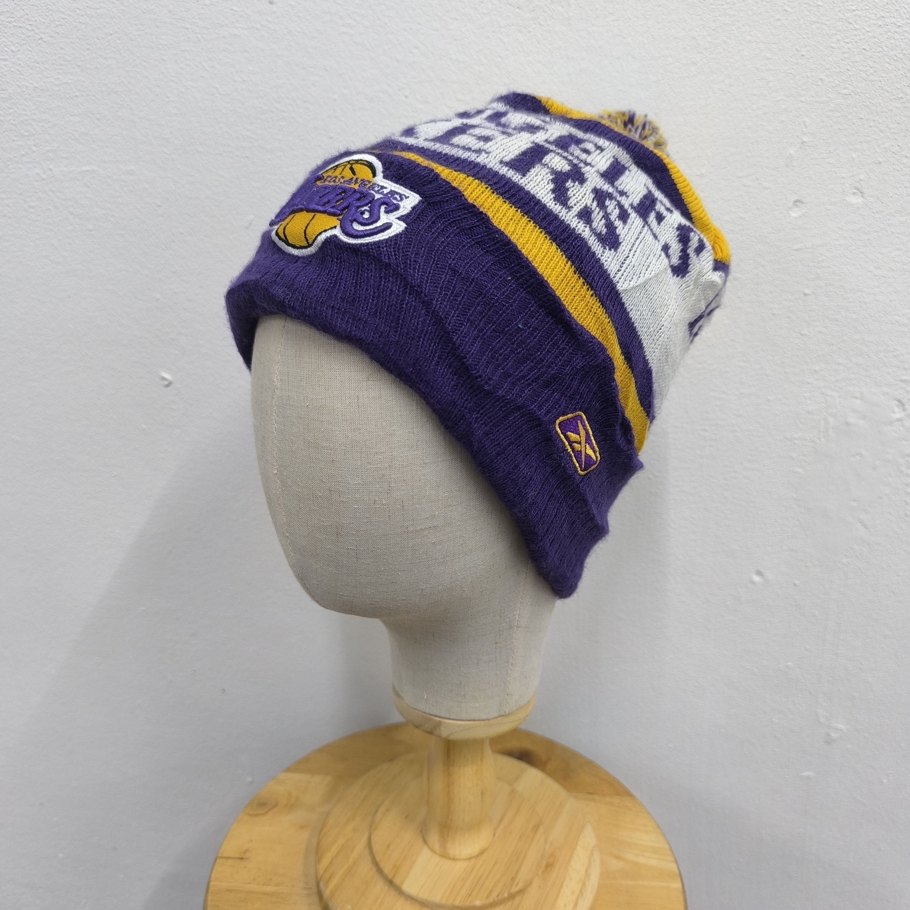 NBA × Reebok 🔒NBA la lakers basketball club by reebook beanie hat Size ONE SIZE - 2 Thumbnail
