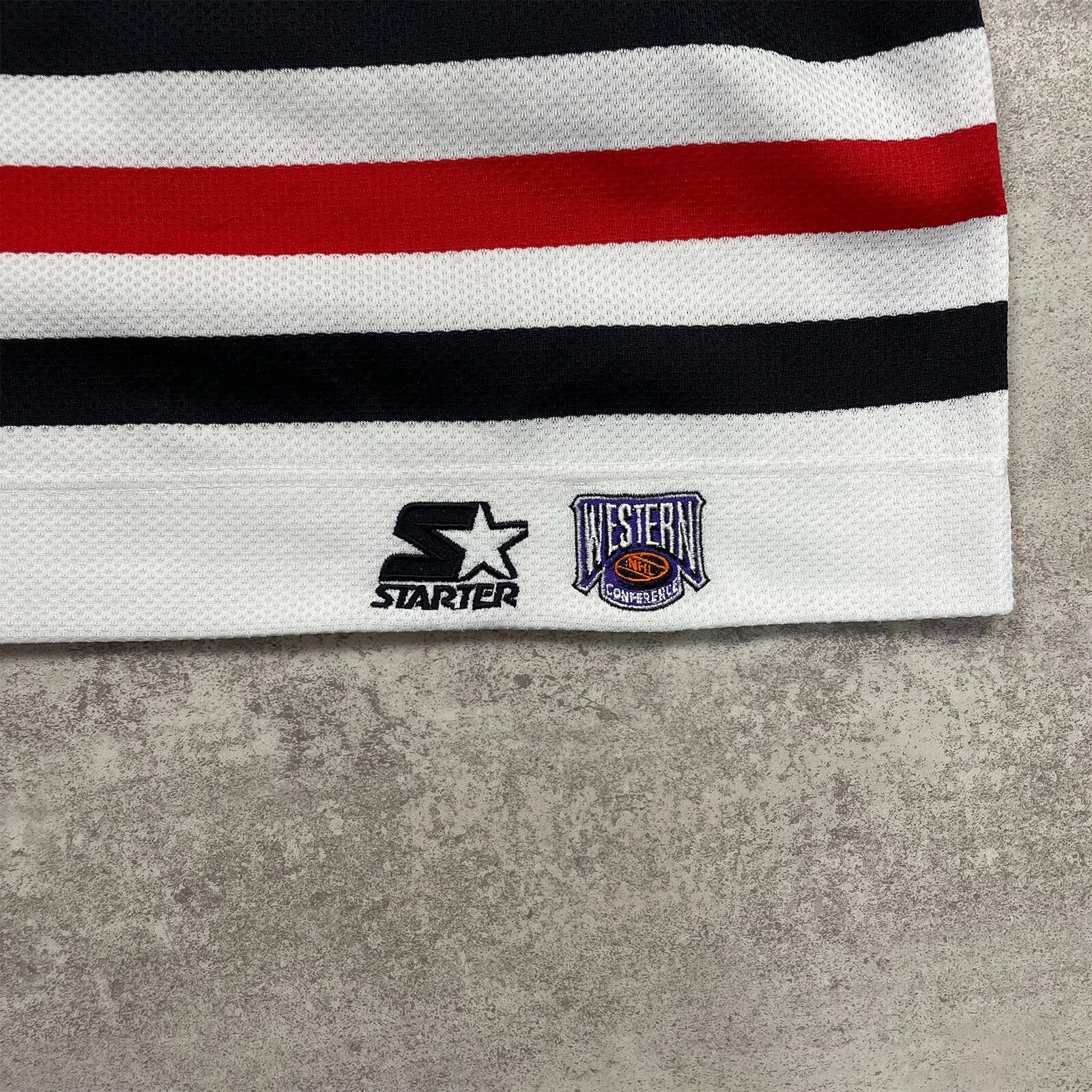 NHL × Starter × Vintage CHICAGO BLACKHAWKS CHRIS CHELIOS #7 STARTER HOCKEY JERSEY L Size US L / EU 52-54 / 3 - 7 Thumbnail
