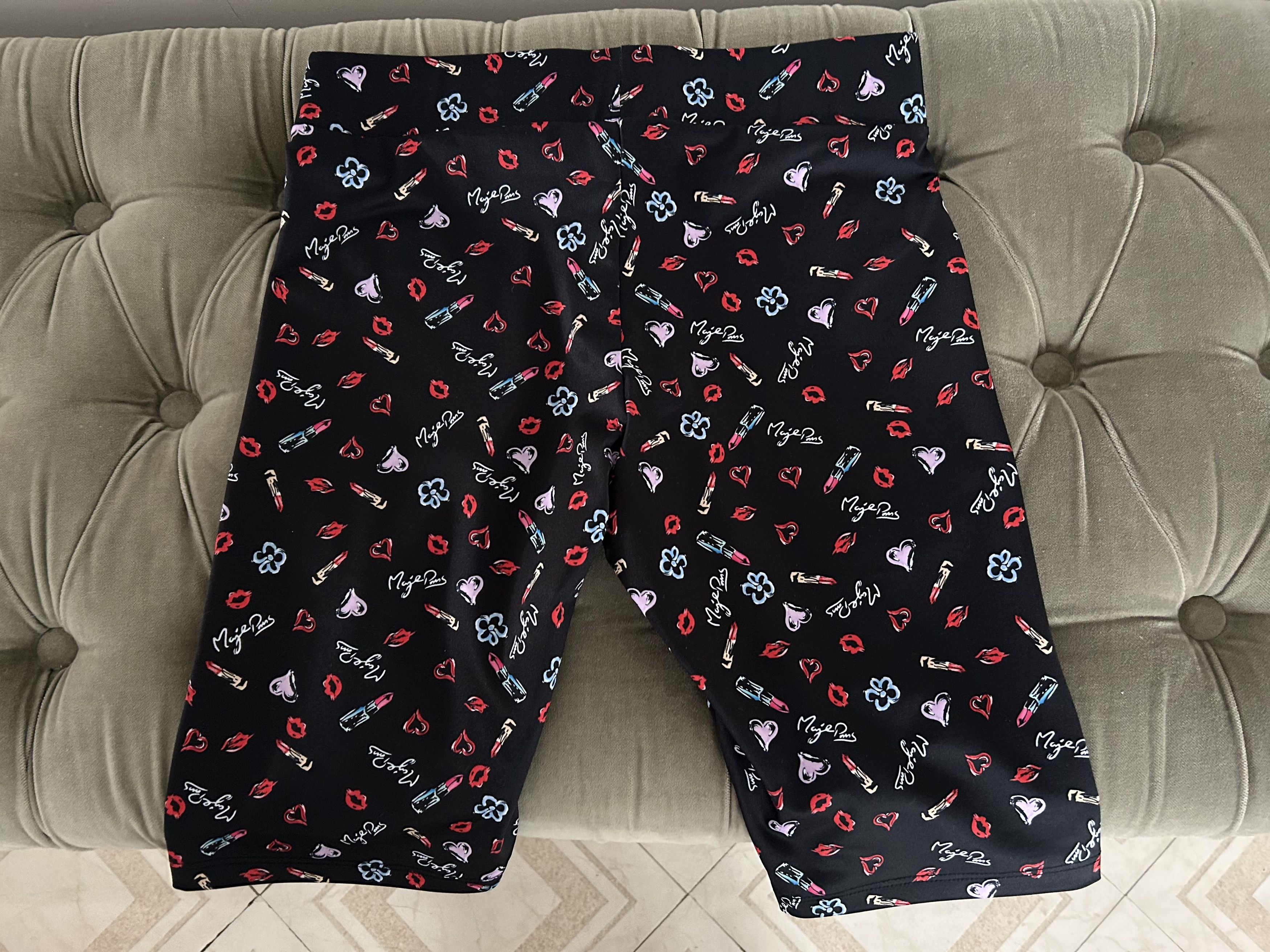 Maje Maje Bike Shorts NWT Stretch Black Multicolor Size 27" / US 4 / IT 40 - 5 Thumbnail