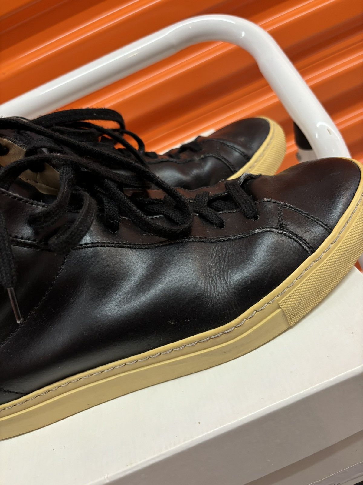 Common Projects × Designer ***FINAL DROP***RARE COMMON PROJECTS VINTAGE HIGH LEATHER 43 Size US 10.5 / EU 43-44 - 5 Thumbnail