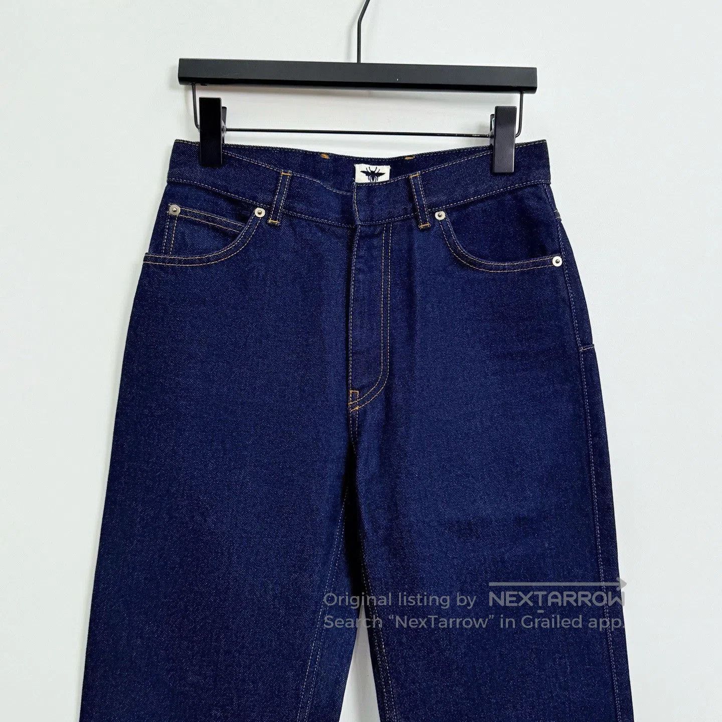 Dior Dior Dark Blue Straight. Size 35" - 2 Thumbnail