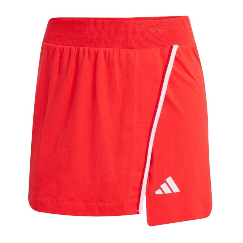Adidas Adidas Essentials Color-Pop Cotton Skort in Pure Ruby, 2XL Size 42" / US 20 - 1 Thumbnail