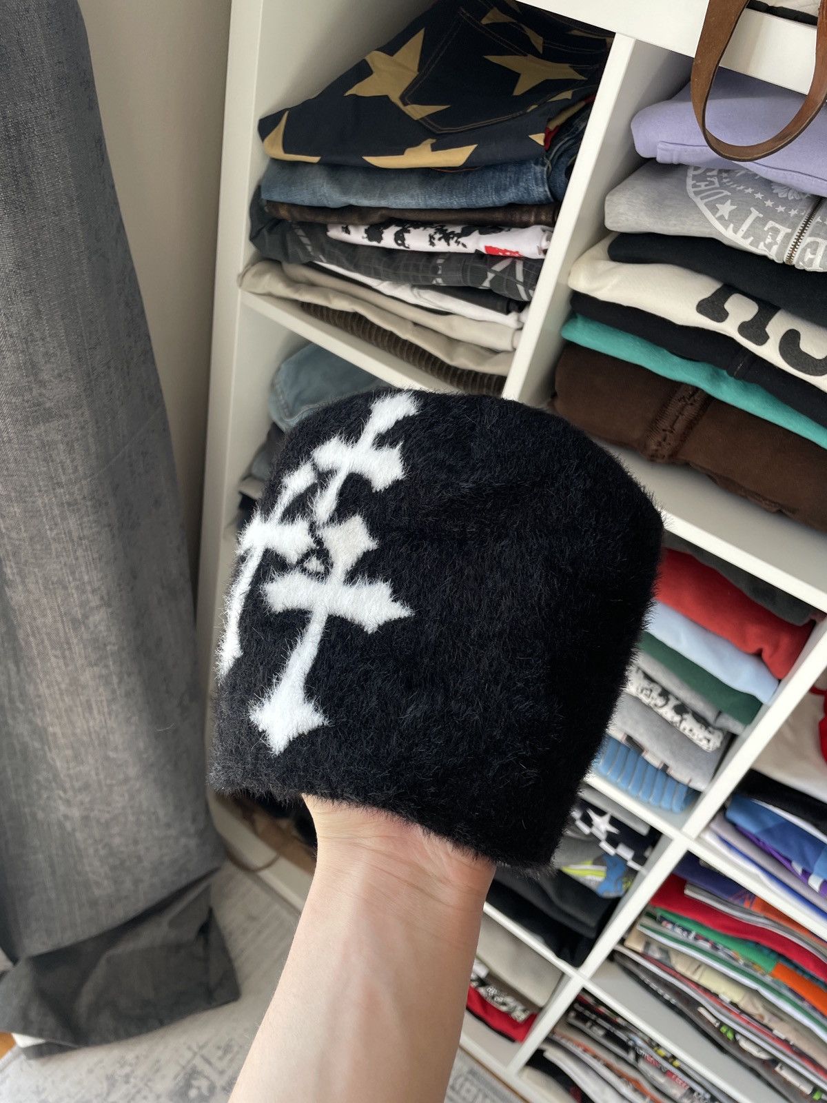Vintage Vintage Iron Cross Beanie Hat Japanese Avant Garde Archival Size ONE SIZE - 2 Thumbnail