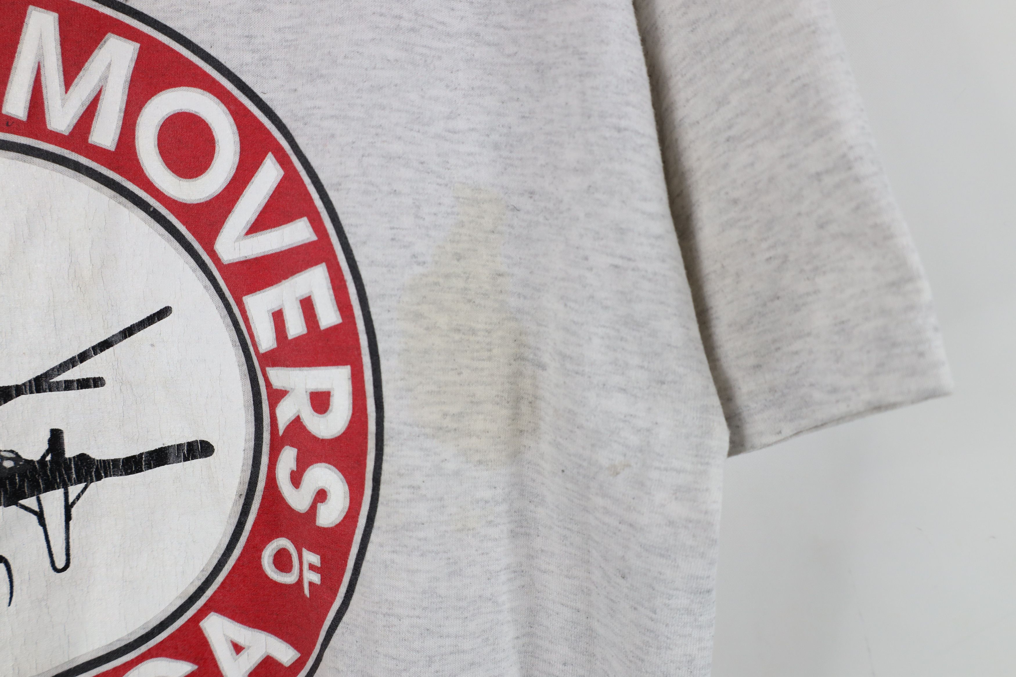 Vintage Vintage 80s Manure Movers of America T-Shirt Heather Gray Size US M / EU 48-50 / 2 - 5 Thumbnail