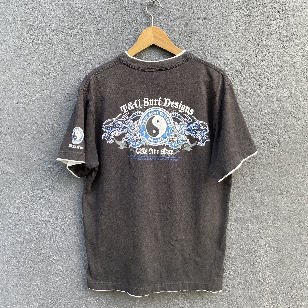 Vintage Thrashed Faded Vintage 90s T&C Surf Designs ERD GRUNGE TEE Size US L / EU 52-54 / 3 - 1 Thumbnail