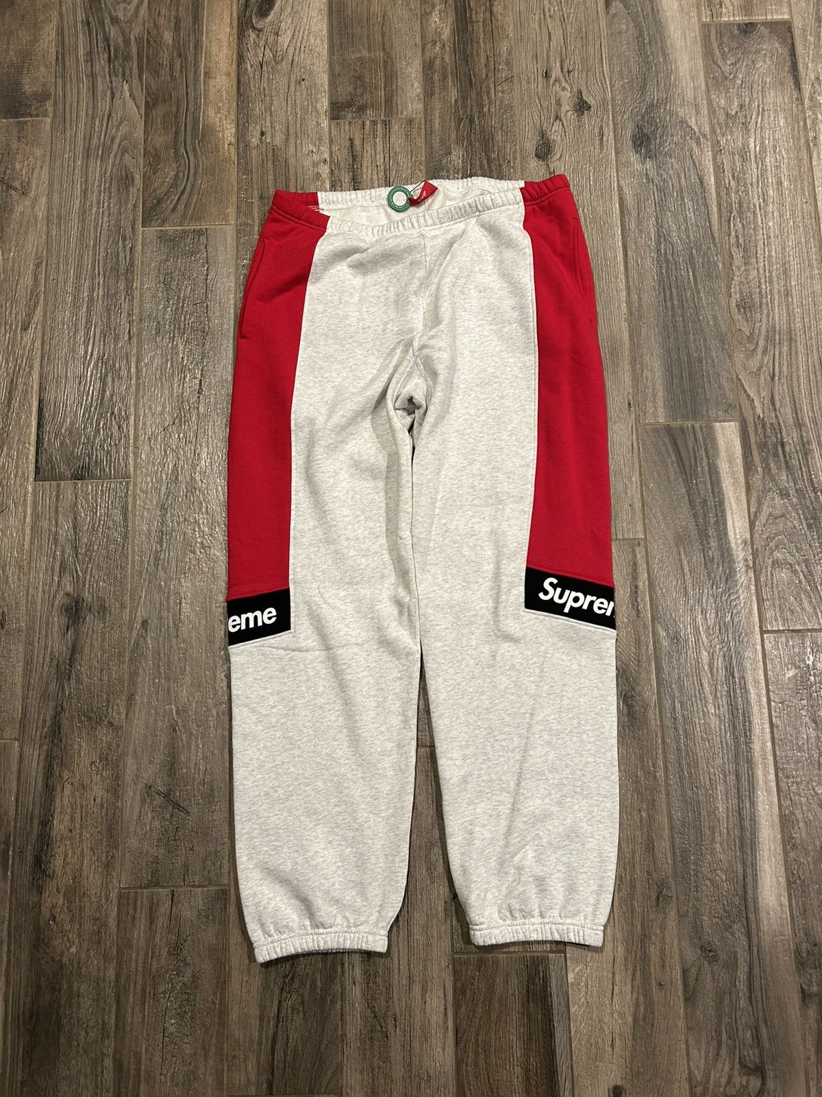 Supreme Supreme SS20 Color Blocked Sweatpant Ash Grey | Grailed