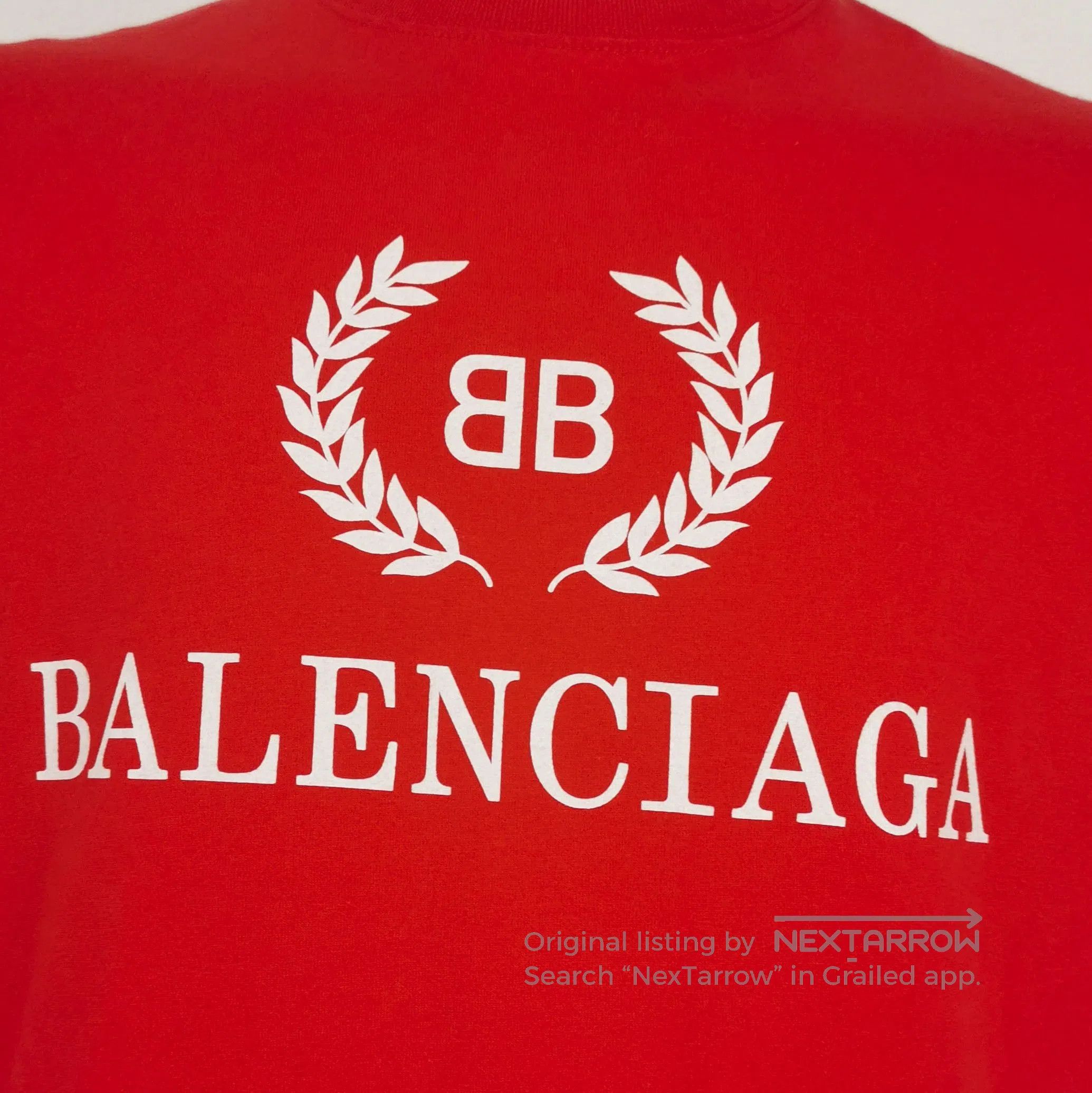 Balenciaga Balenciaga M Size Cotton Logo Crew Neck T. Size US M / EU 48-50 / 2 - 1 Thumbnail