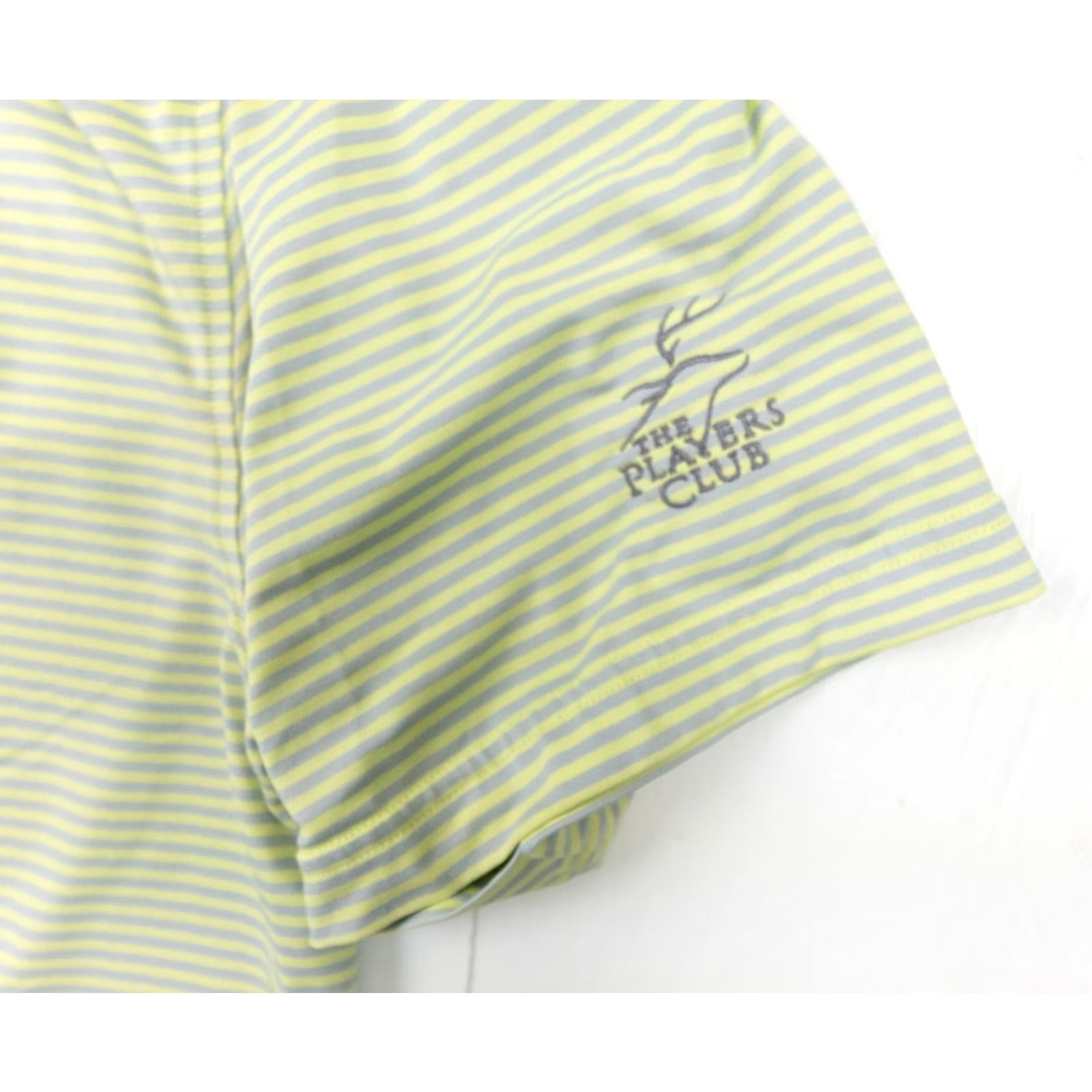 Footjoy FootJoy Polo Shirt Mens Regular Striped Green Golf FJ The Players Club Collared Short Sleeve Polo Adult Medium Men’s Greenside Logo Golfwear Size US M / EU 48-50 / 2 - 3 Thumbnail