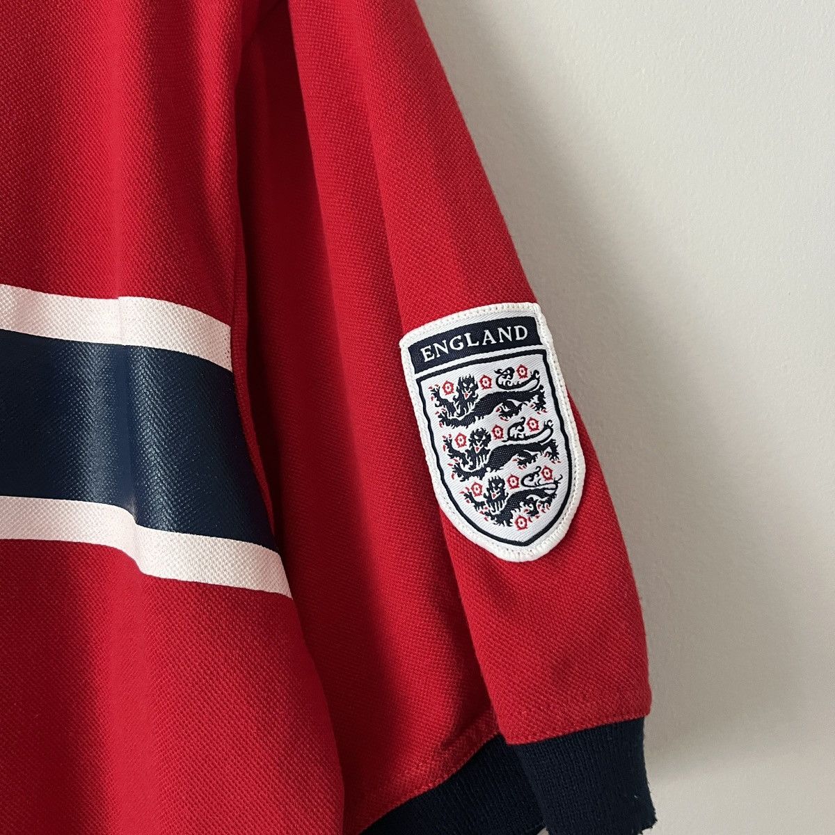 Vintage Vintage 90s Admiral England Polo Shirt Jersey Football Size US L / EU 52-54 / 3 - 7 Thumbnail