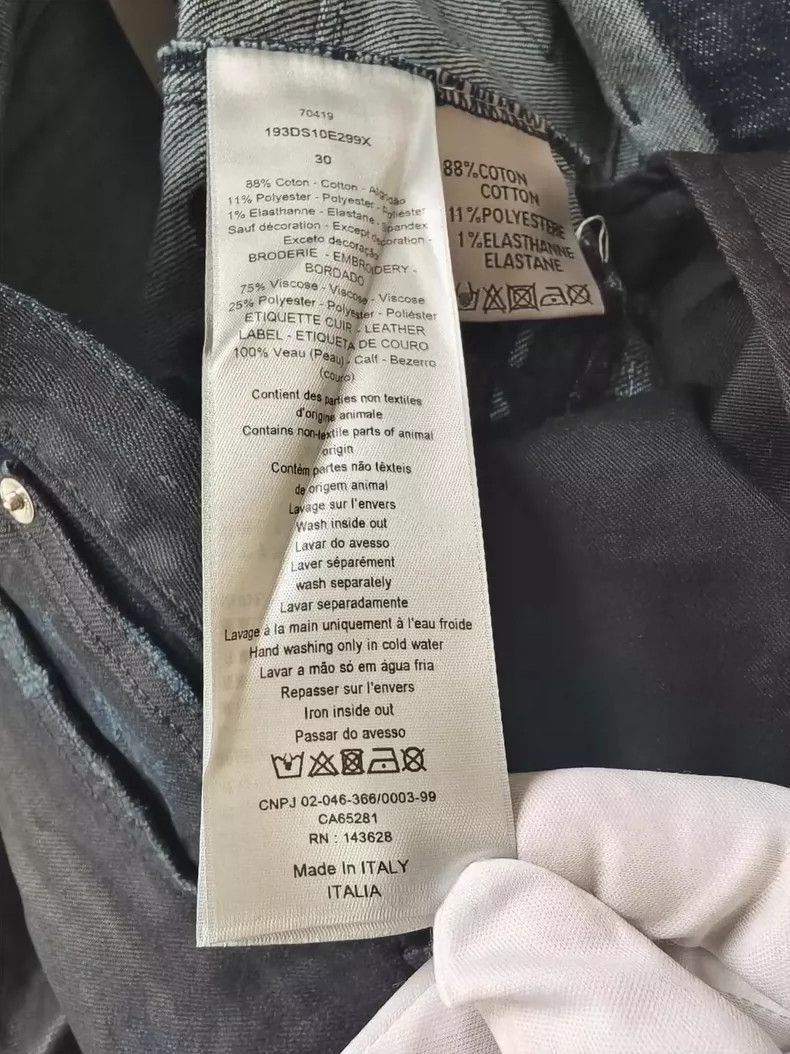 Dior Dior dior x travis scott logo embroidered jeans-2507 Size US 30 / EU 46 - 4 Thumbnail