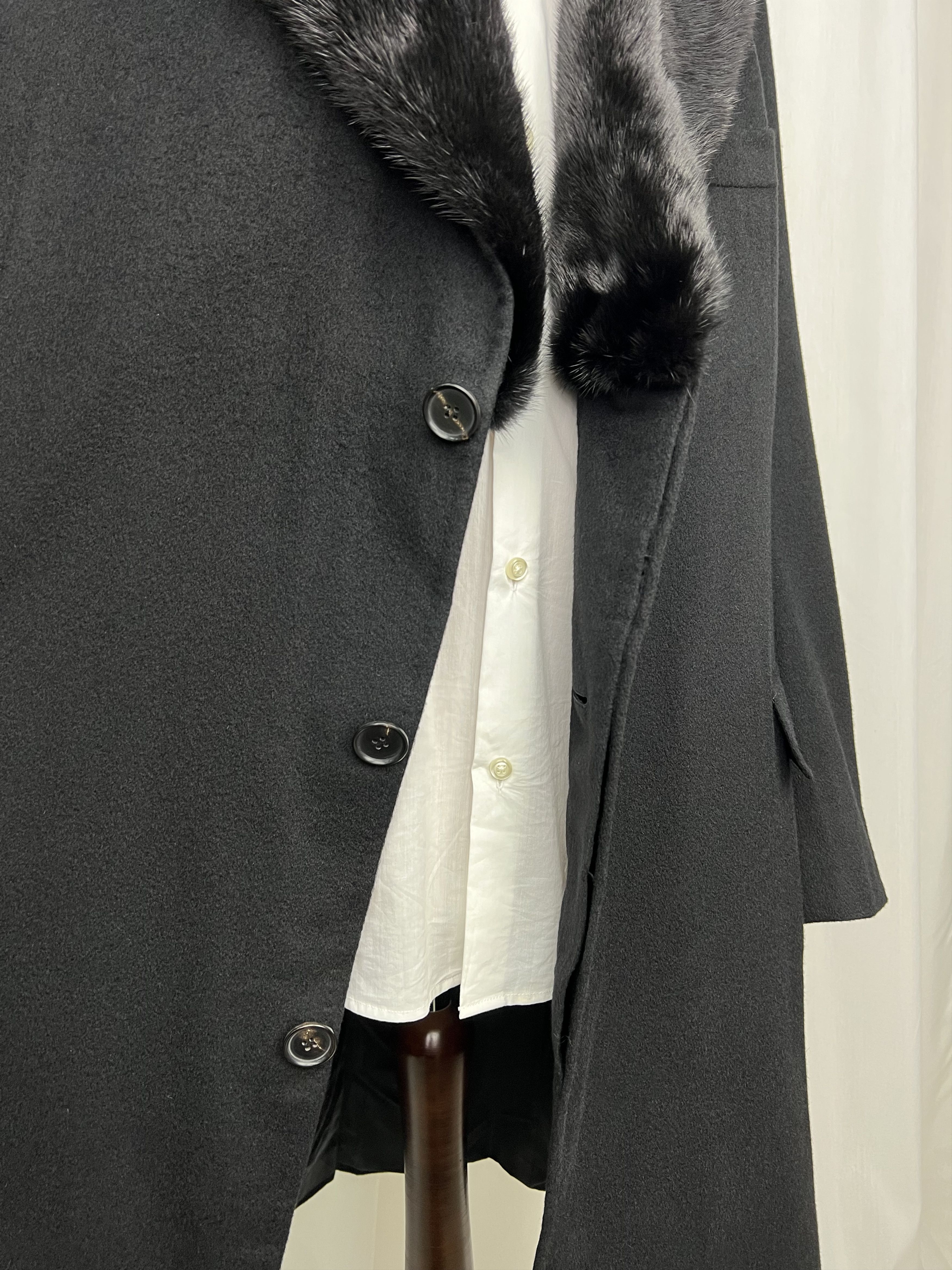 Stefano Ricci Pure 100% Cashmere with Fur Lapel Overcoat Size US XXL / EU 58 / 5 - 9 Thumbnail