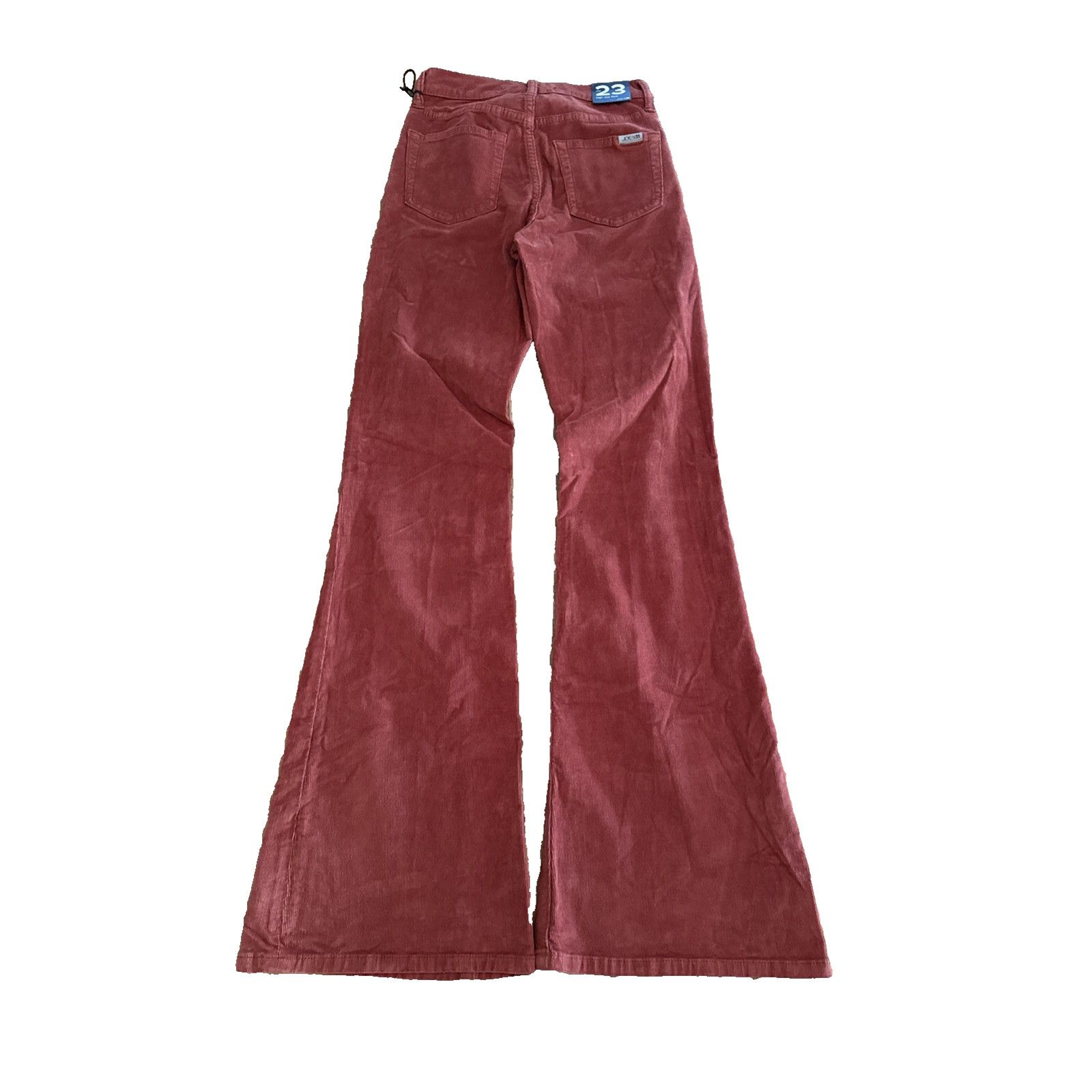 Joe's Joe's Jeans Corduroy HighRise Flare Pants Burnt Orange Retro Size 23" - 3 Thumbnail