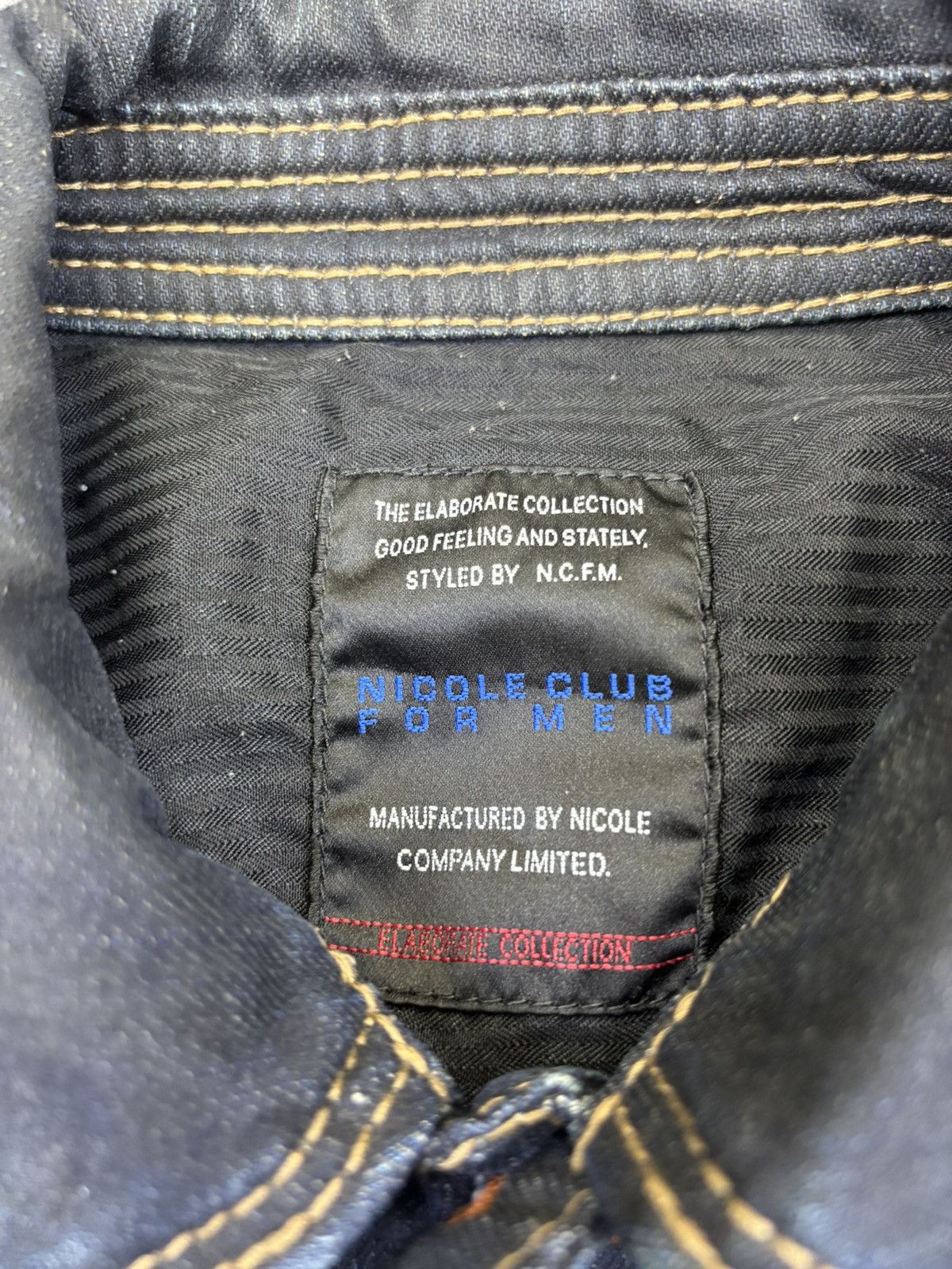 Japanese Brand Very Rare NCFM Sick Indigo Stone Wash Trucker Jacket F820 Size US XS / EU 42 / 0 - 9 Thumbnail
