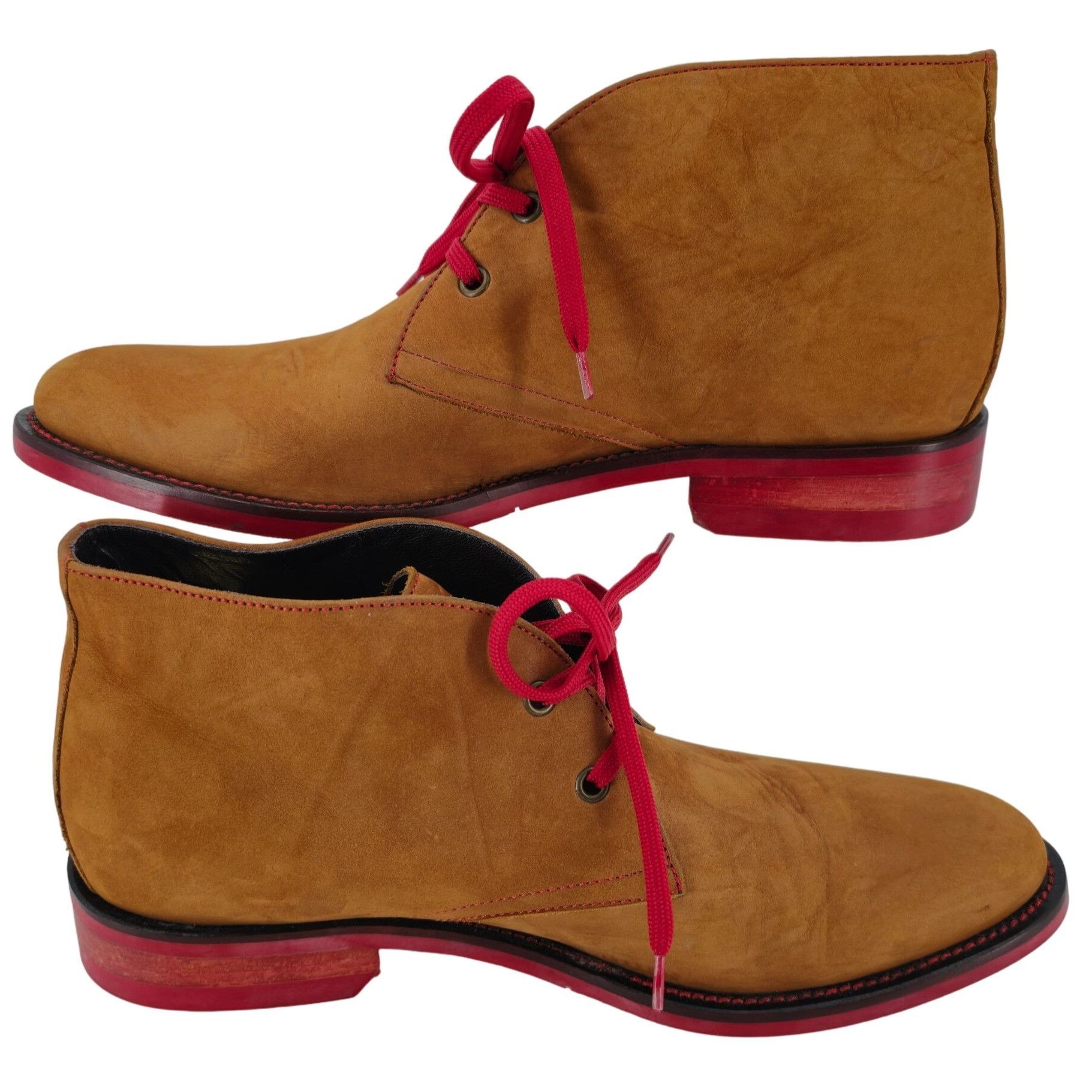 Donald Pliner Donald J. Pliner Italy Brown Suede Chukka Boots Men size 8.5 Size US 8.5 / EU 41-42 - 6 Thumbnail