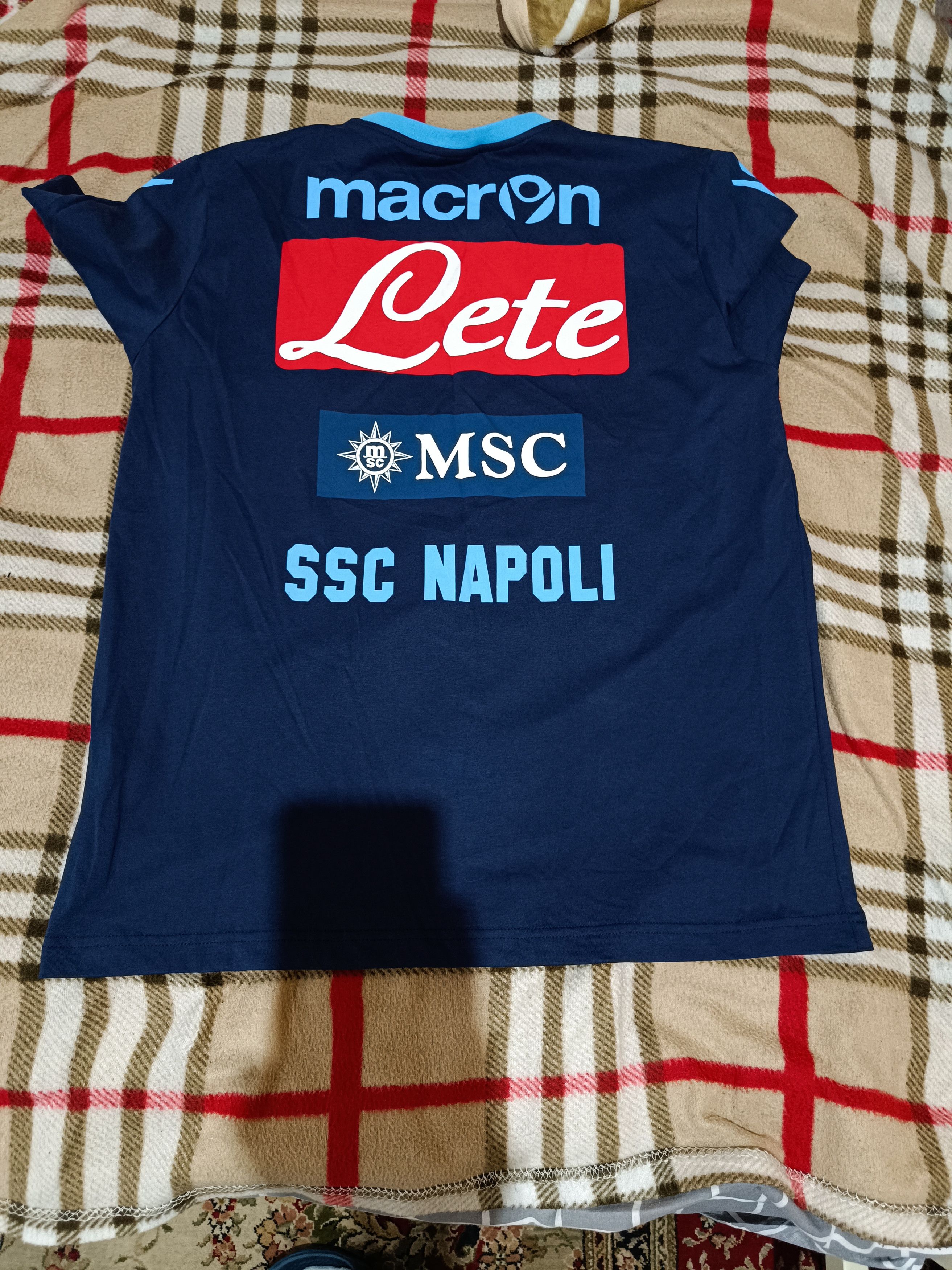 Macron Football jersey Napoli Italy Size US M / EU 48-50 / 2 - 3 Thumbnail