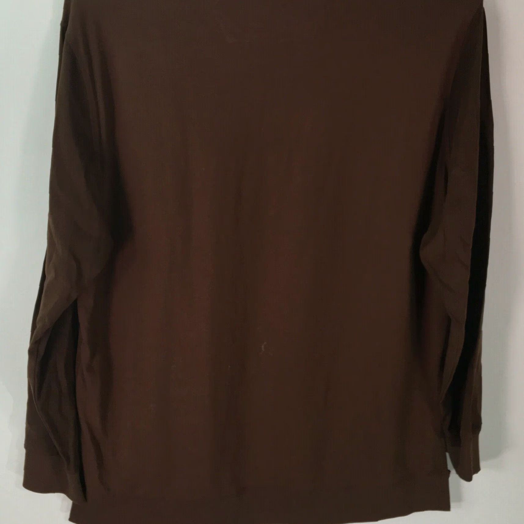 Calvin Klein Calvin Klein Mens Pullover Sweater Brown Crew Neck Long Sleeve Size XXL Solid Knit Casual Size US XXL / EU 58 / 5 - 2 Thumbnail
