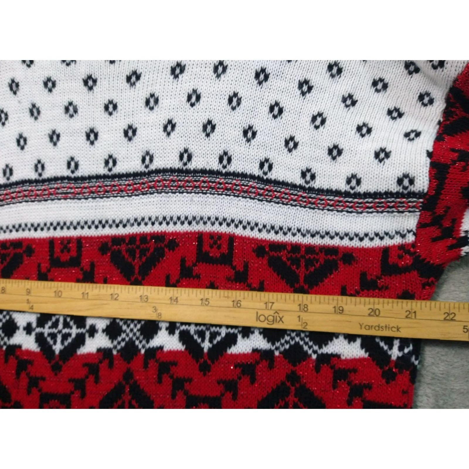 Vintage VINTAGE Nordic Fair Isle Pullover Sweater Womens S White USA Grandmacore Pullover - Act 3 Size S / US 4 / IT 40 - 4 Thumbnail