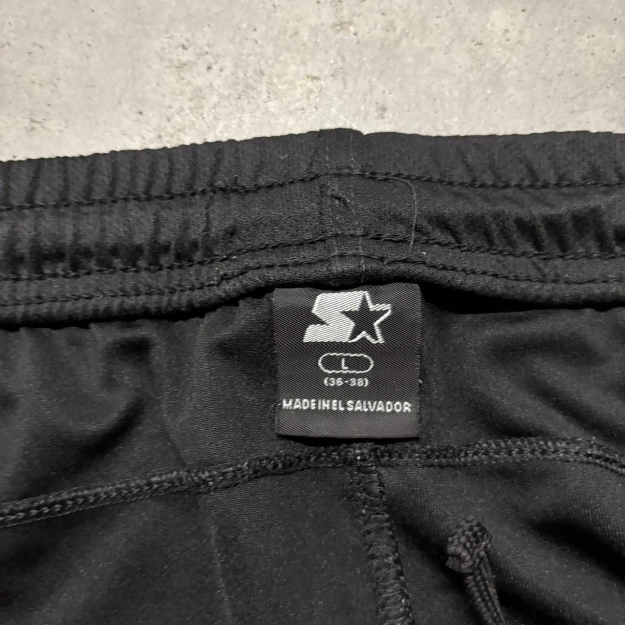 Japanese Brand × Vintage Crazy Vintage Y2K/2000s Baggy Black Striped Streetwear Track Pants! Size US 36 / EU 52 - 6 Thumbnail