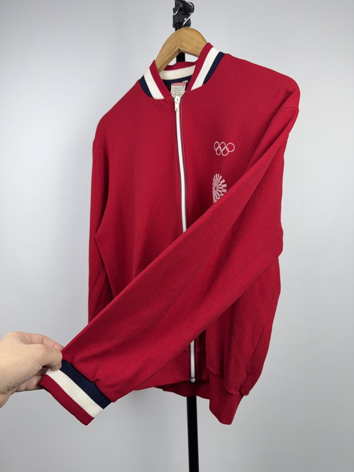 Vintage Vintage 1972 Munich Nabholz Olympic Track Jacket Swiss Made Size US S / EU 44-46 / 1 - 6 Thumbnail