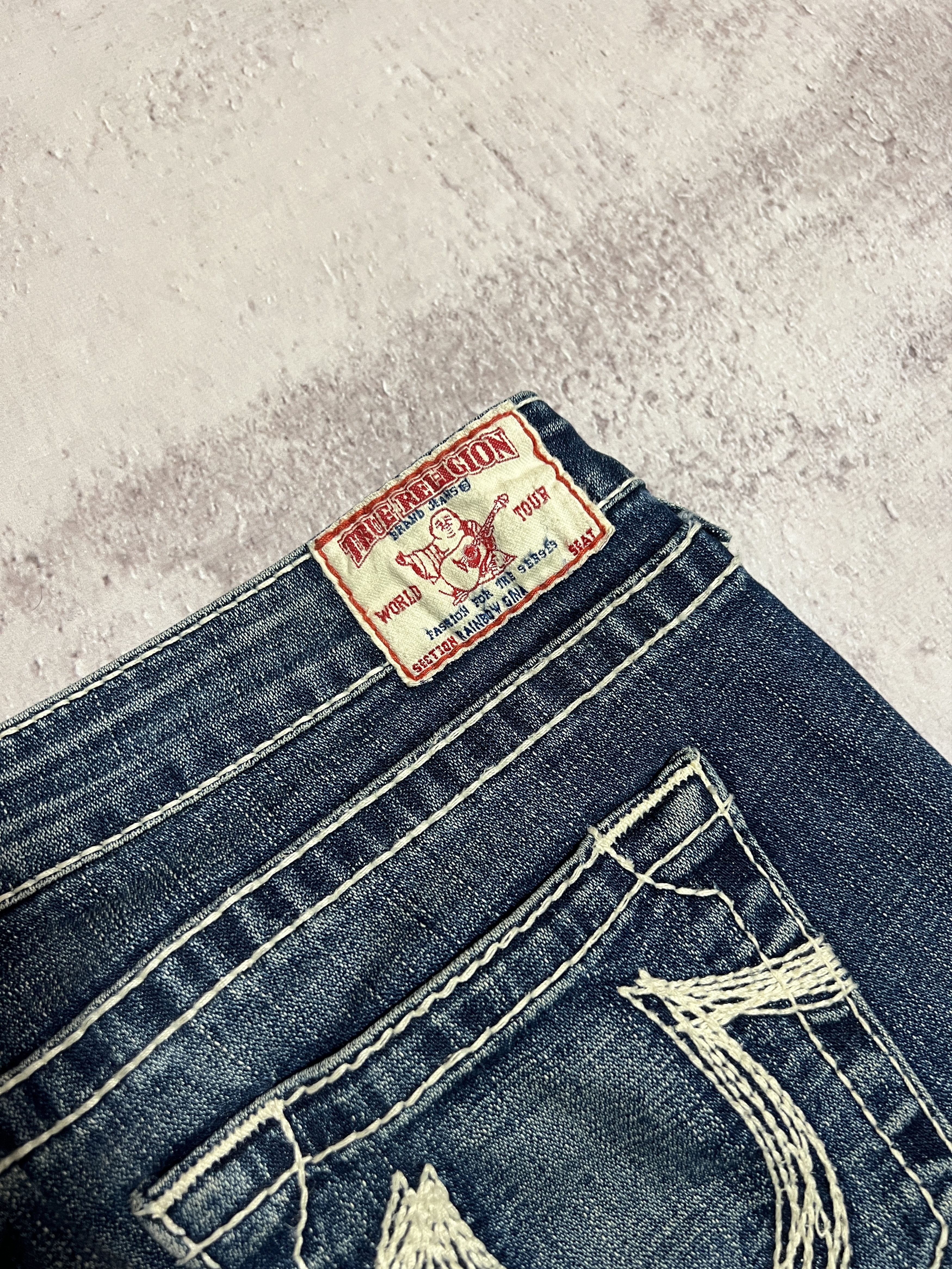 True Religion Vintage True religion Y2K Rainbow Gina denim jeans Size 31" - 3 Thumbnail