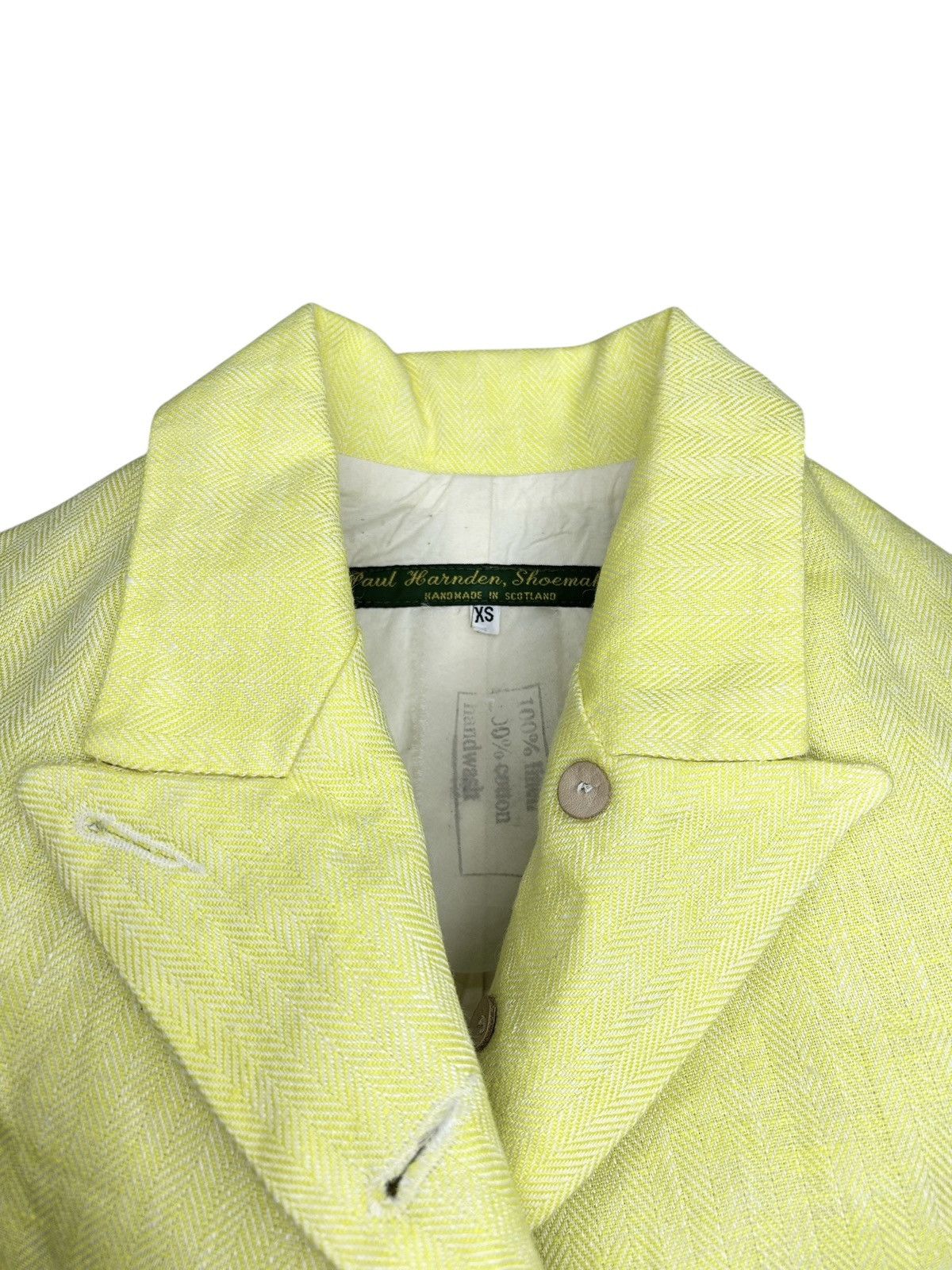 Paul Harnden Shoemakers Extended Pocket Linen Blazer Size XS / US 0-2 / IT 36-38 - 3 Thumbnail