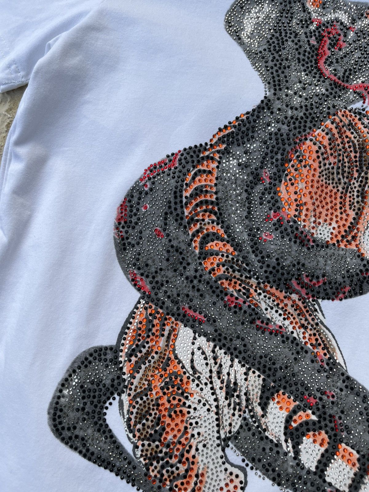 Designer × Philipp Plein Philipp Plein tiger snake cobra rhinestone t-shirt tee logo Size US L / EU 52-54 / 3 - 10 Thumbnail